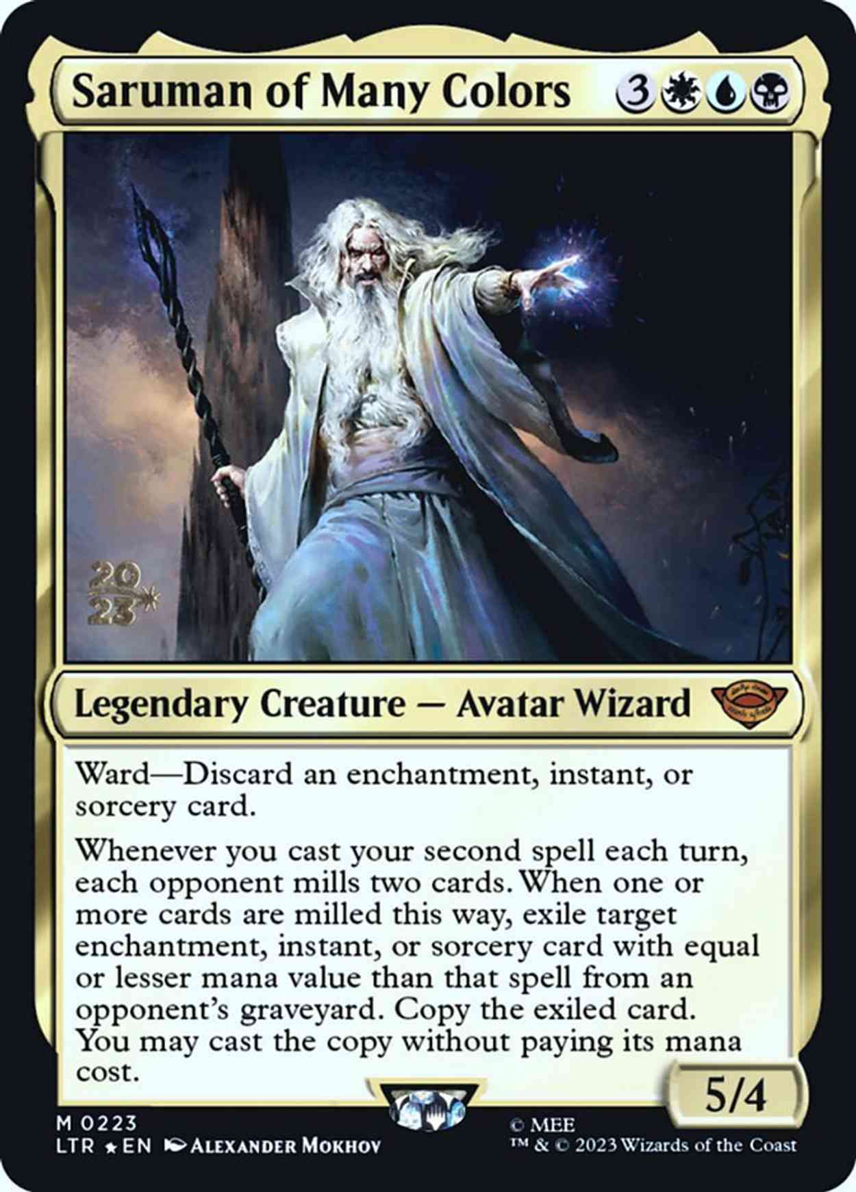 Saruman of Many Colors magic card front