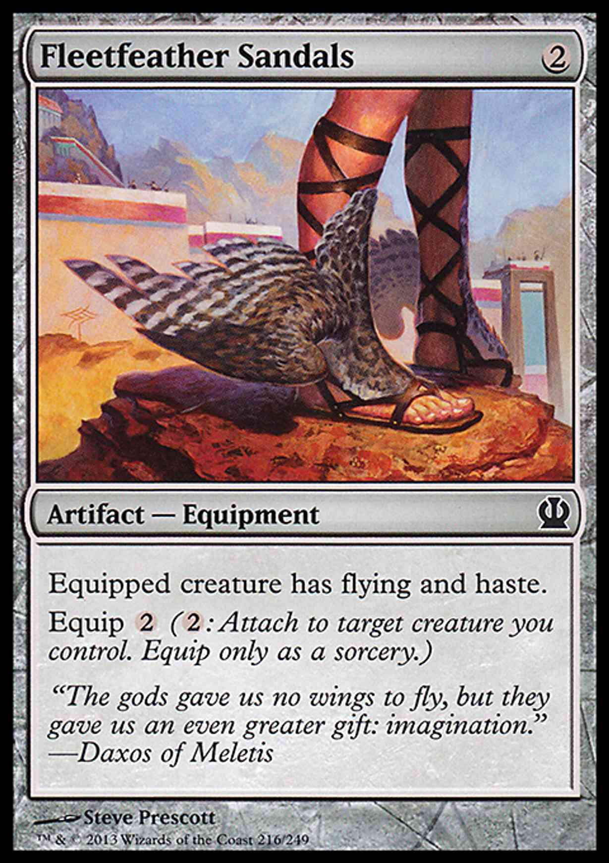 Fleetfeather Sandals magic card front