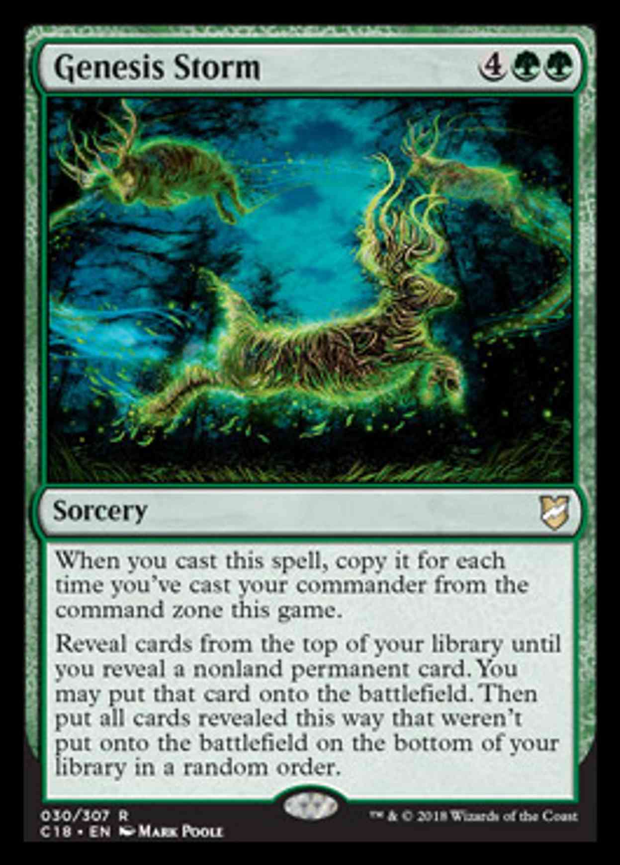Genesis Storm magic card front