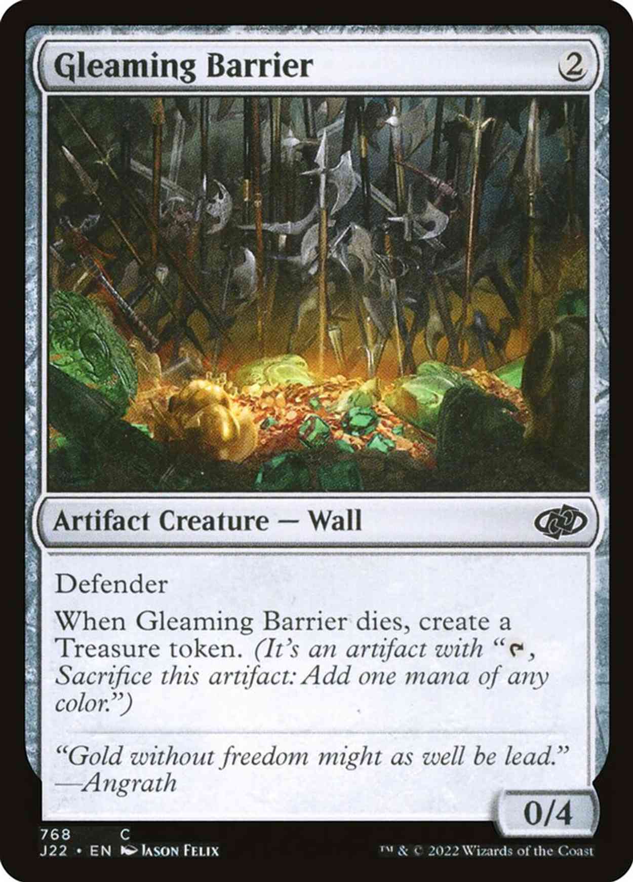 Gleaming Barrier magic card front