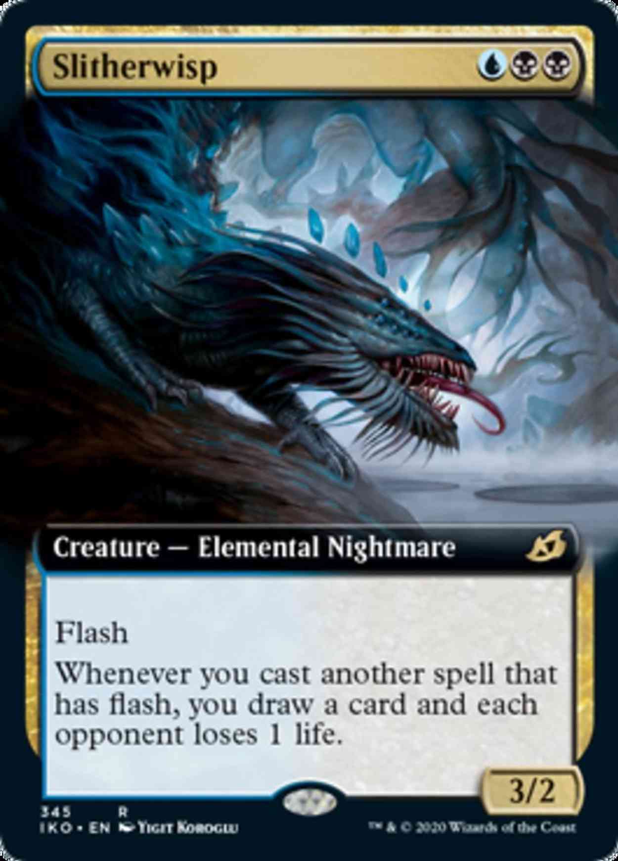 Slitherwisp (Extended Art) magic card front