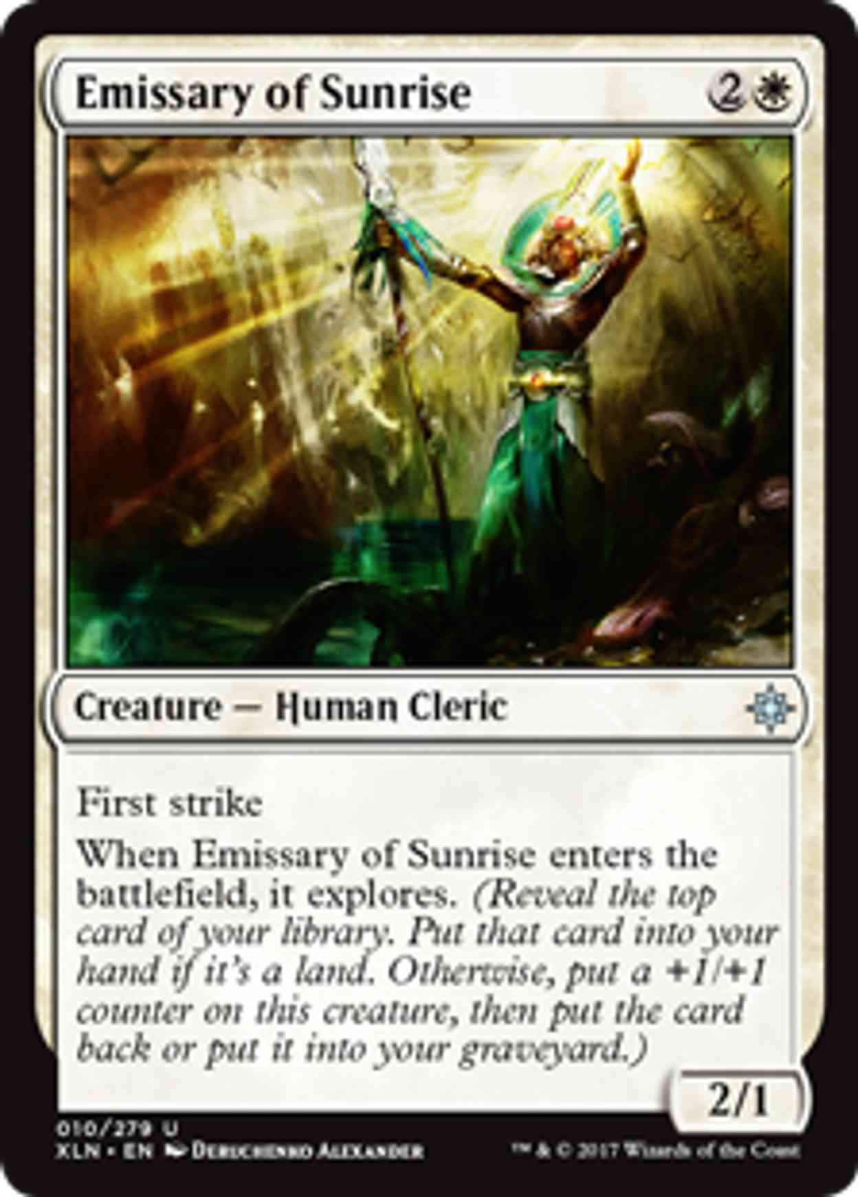Emissary of Sunrise magic card front