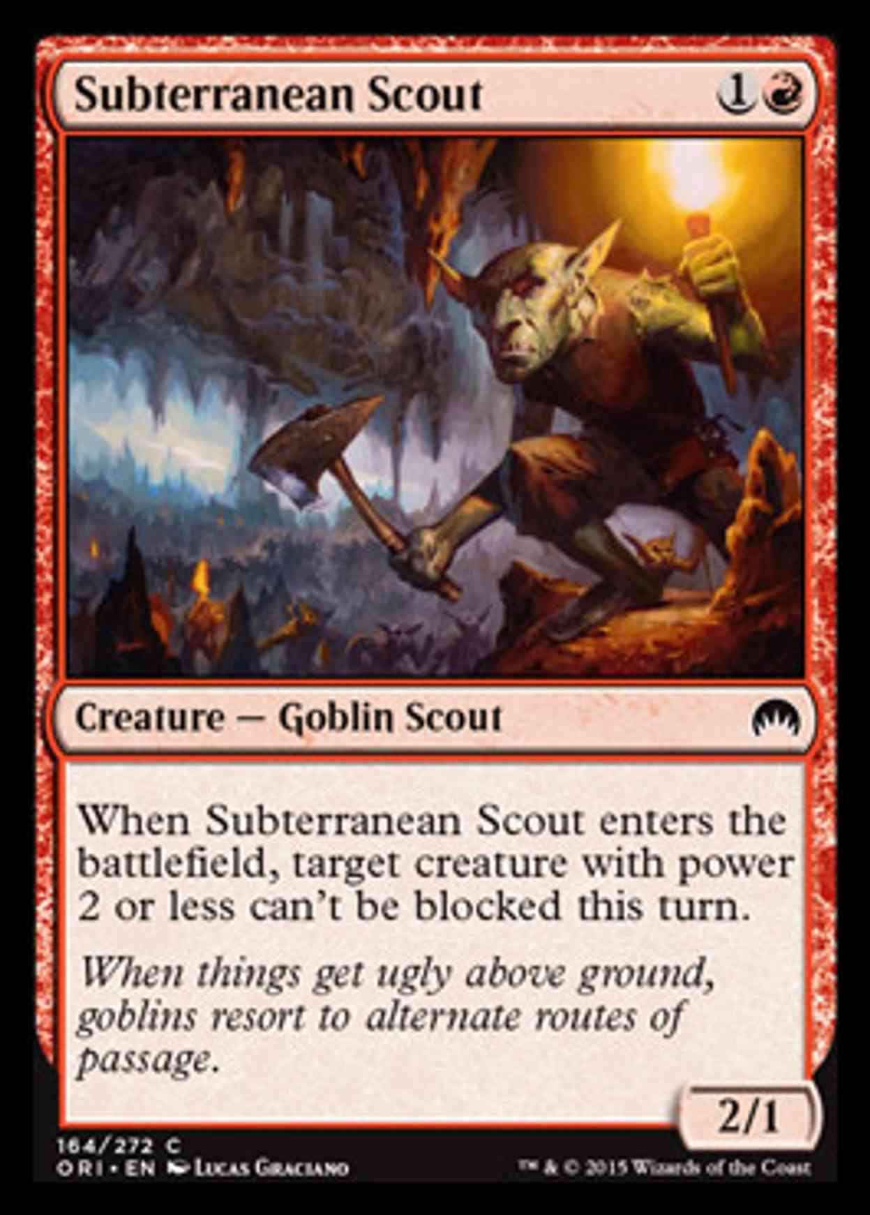 Subterranean Scout magic card front