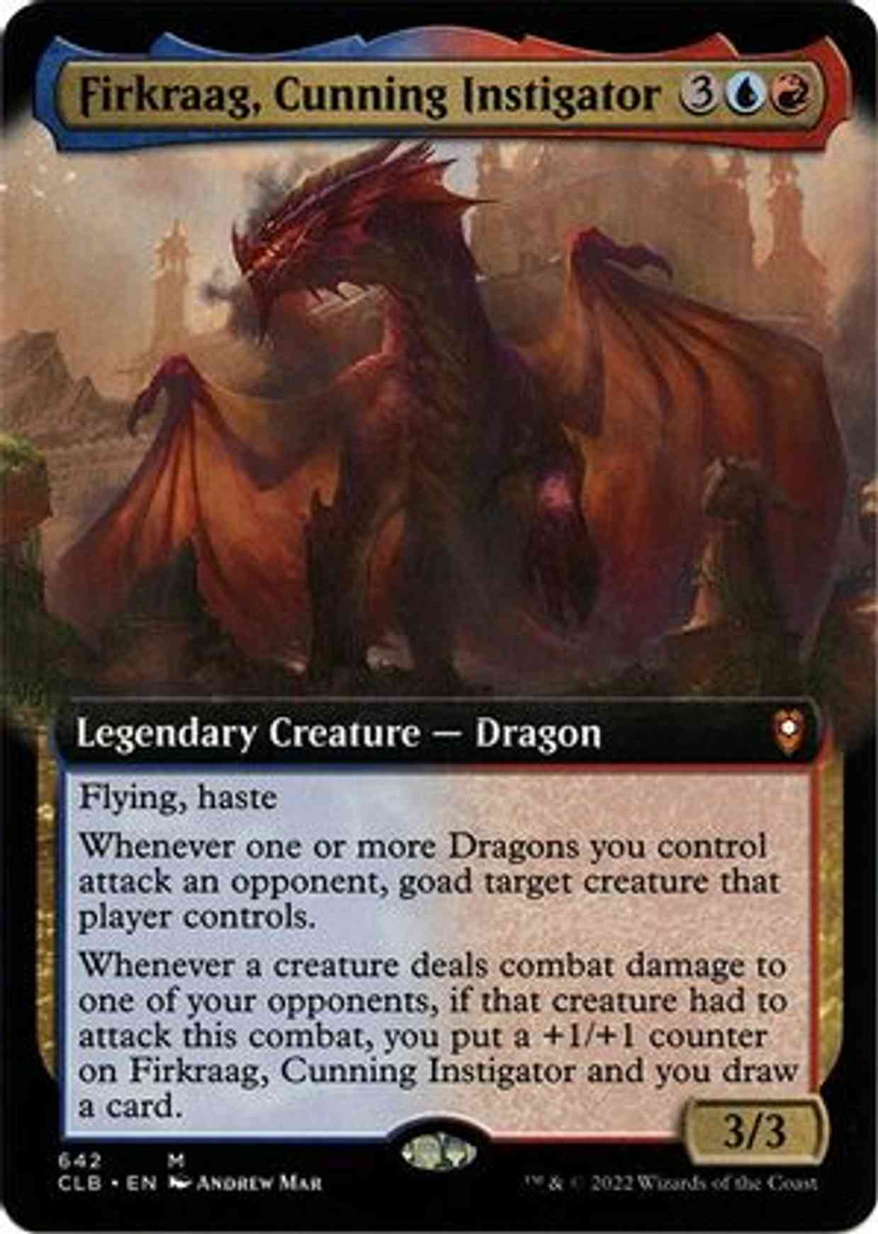 Firkraag, Cunning Instigator (Extended Art) magic card front
