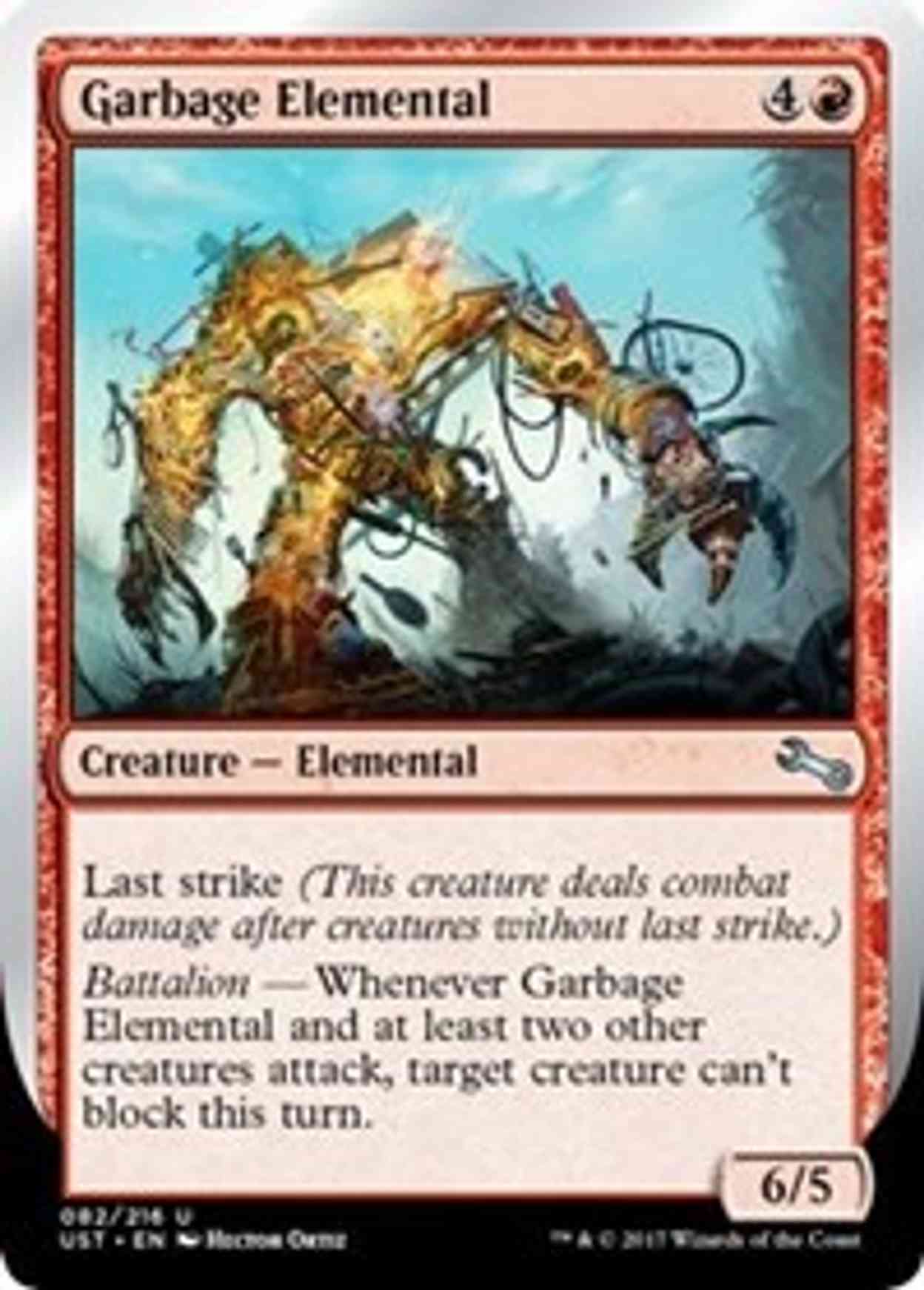 Garbage Elemental (F) magic card front