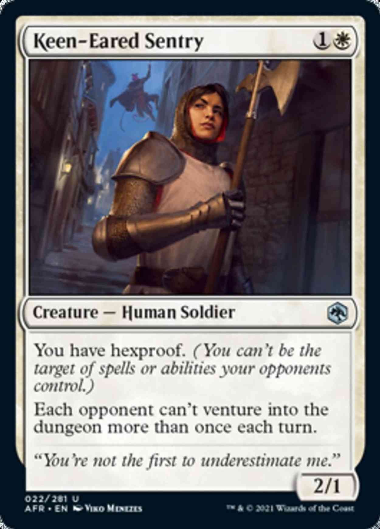 Keen-Eared Sentry magic card front