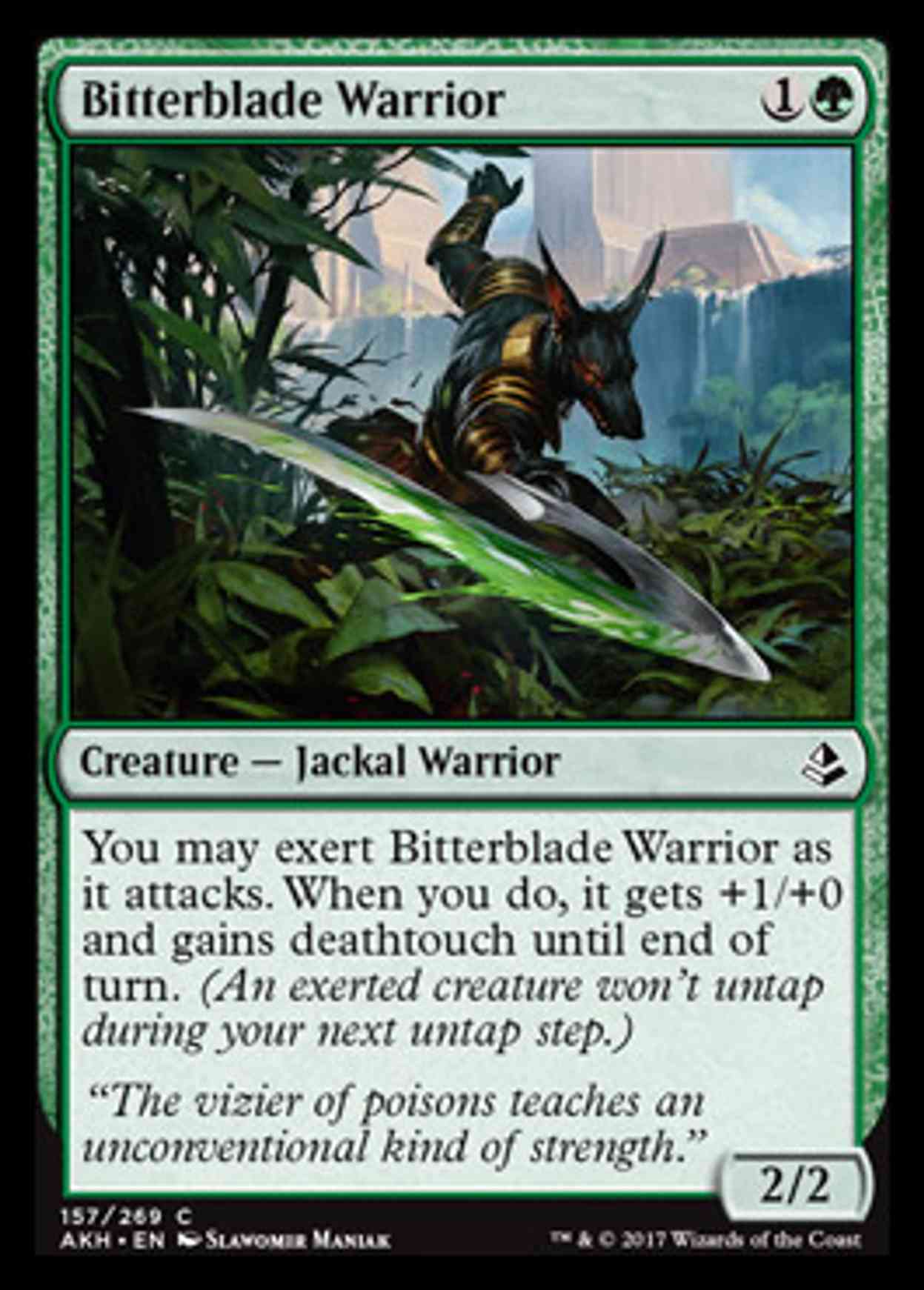 Bitterblade Warrior magic card front