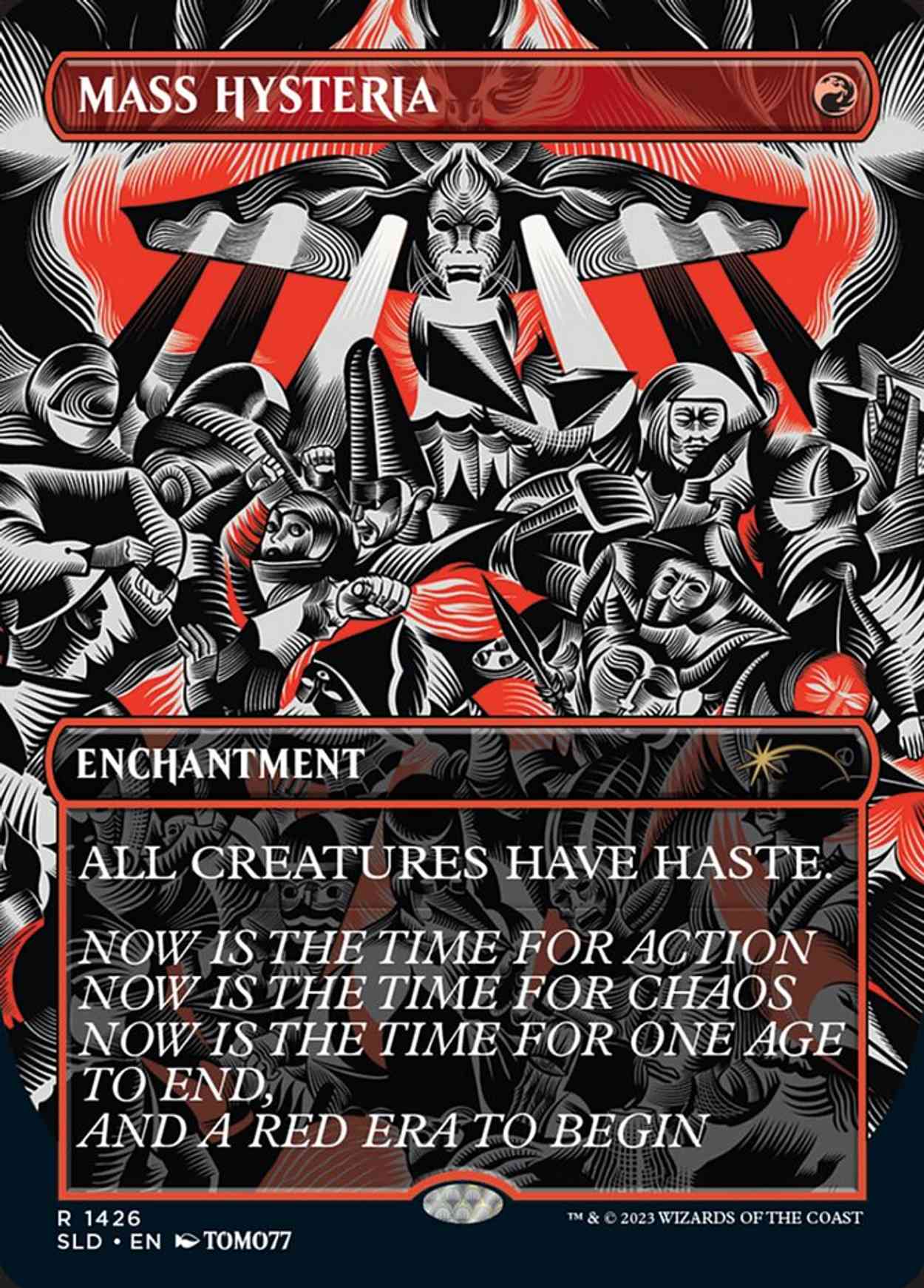 Mass Hysteria magic card front