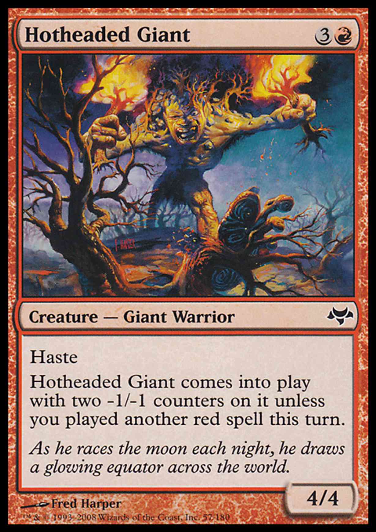 Hotheaded Giant magic card front