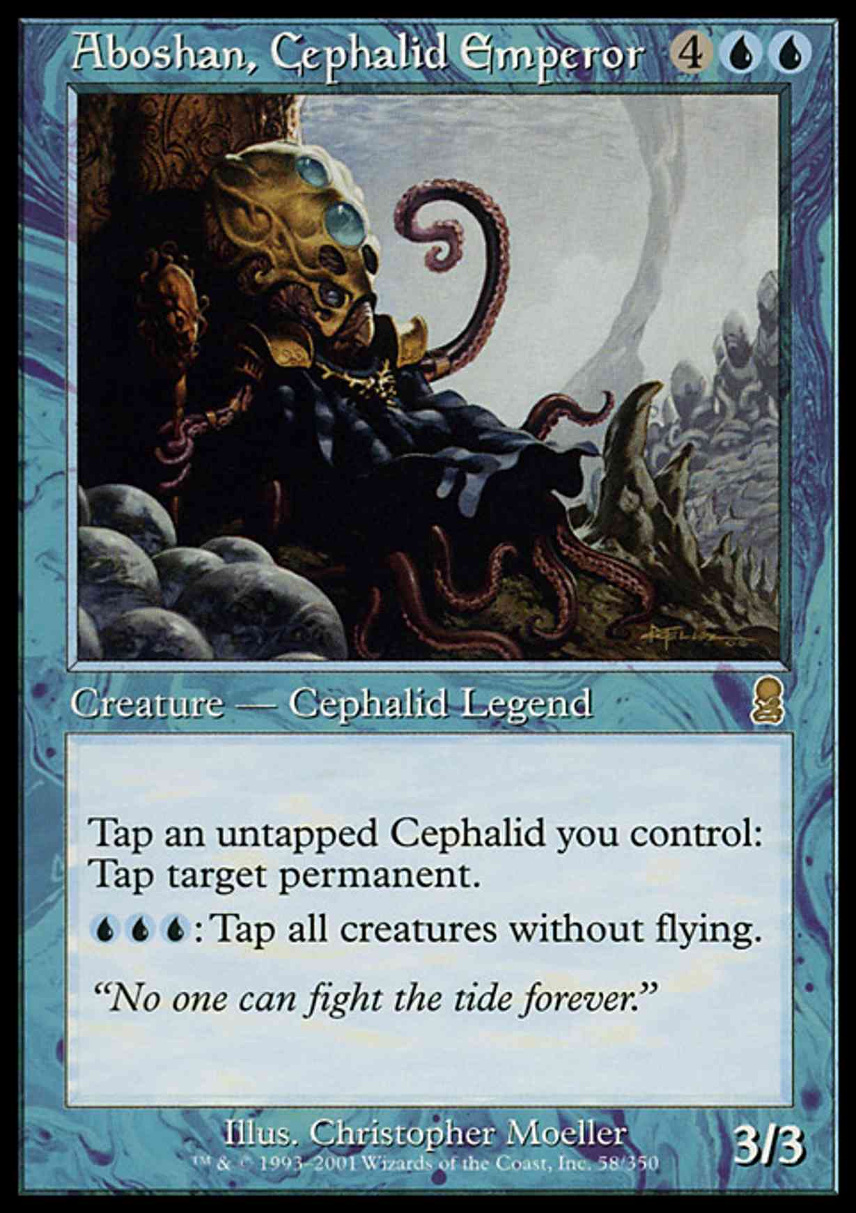 Aboshan, Cephalid Emperor magic card front