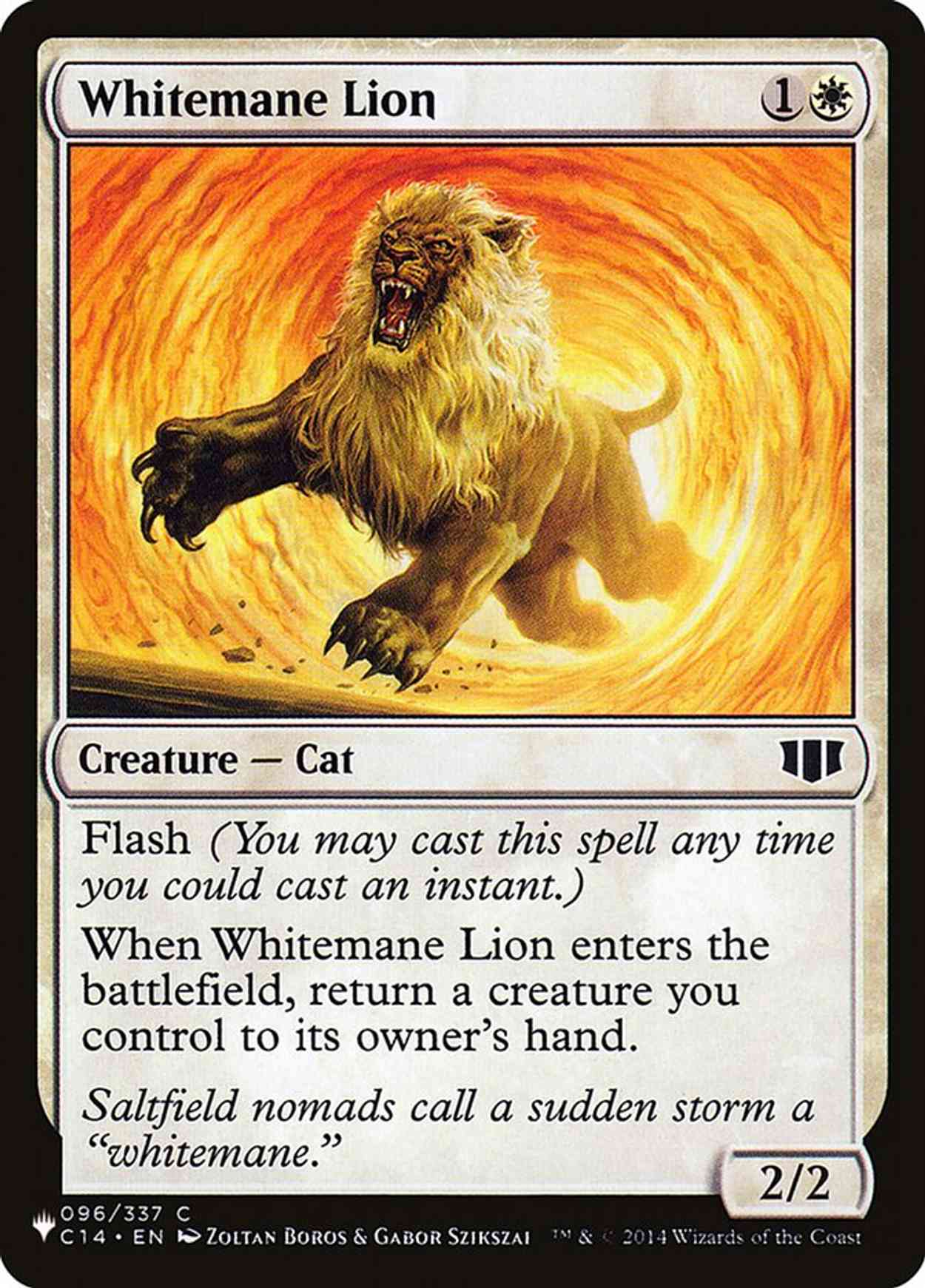 Whitemane Lion magic card front