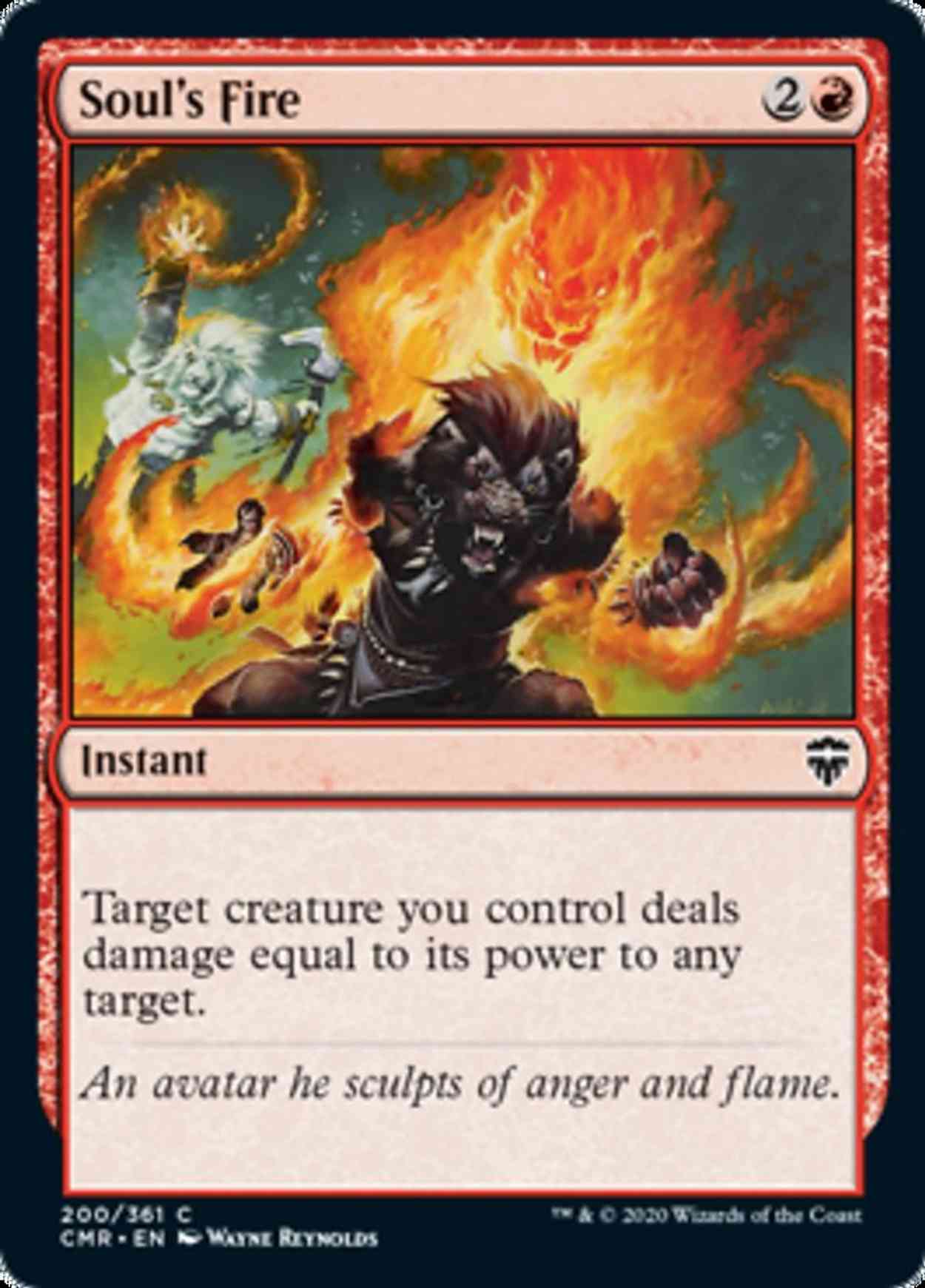 Soul's Fire magic card front