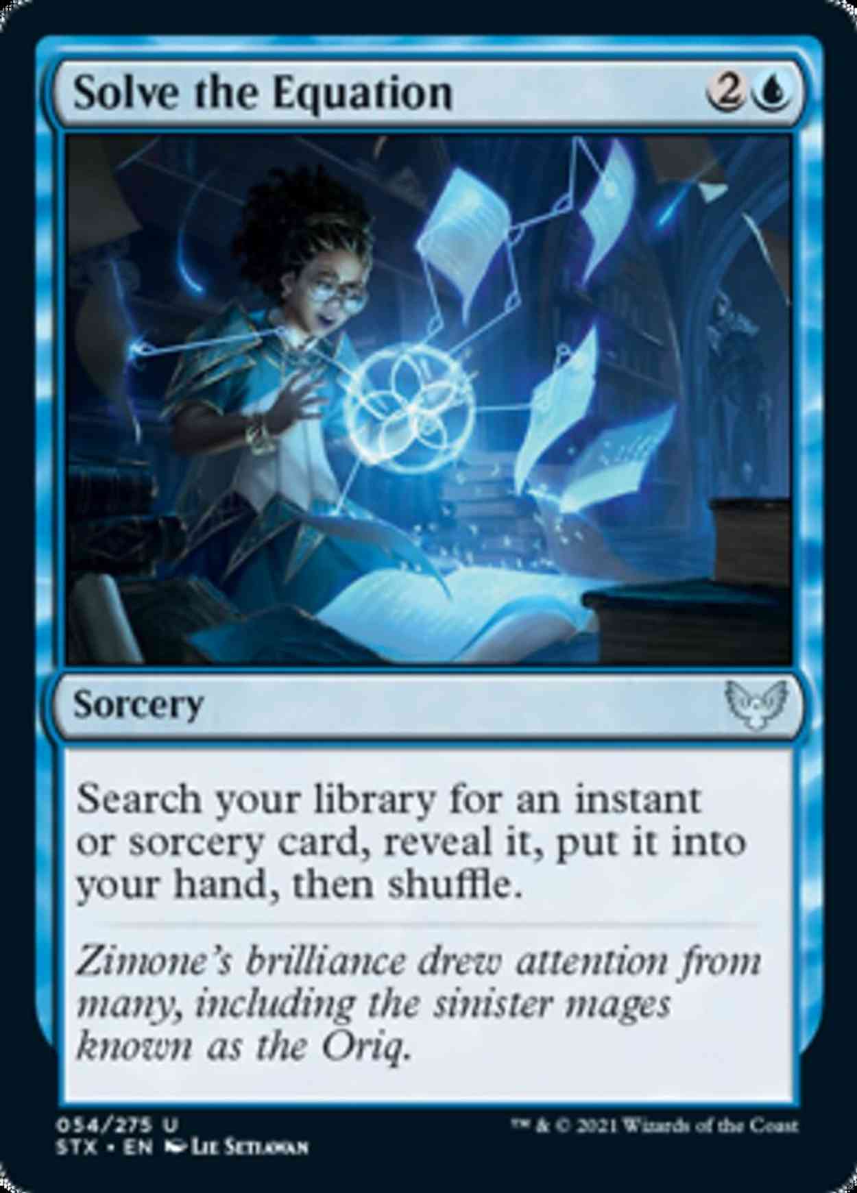 Solve the Equation magic card front