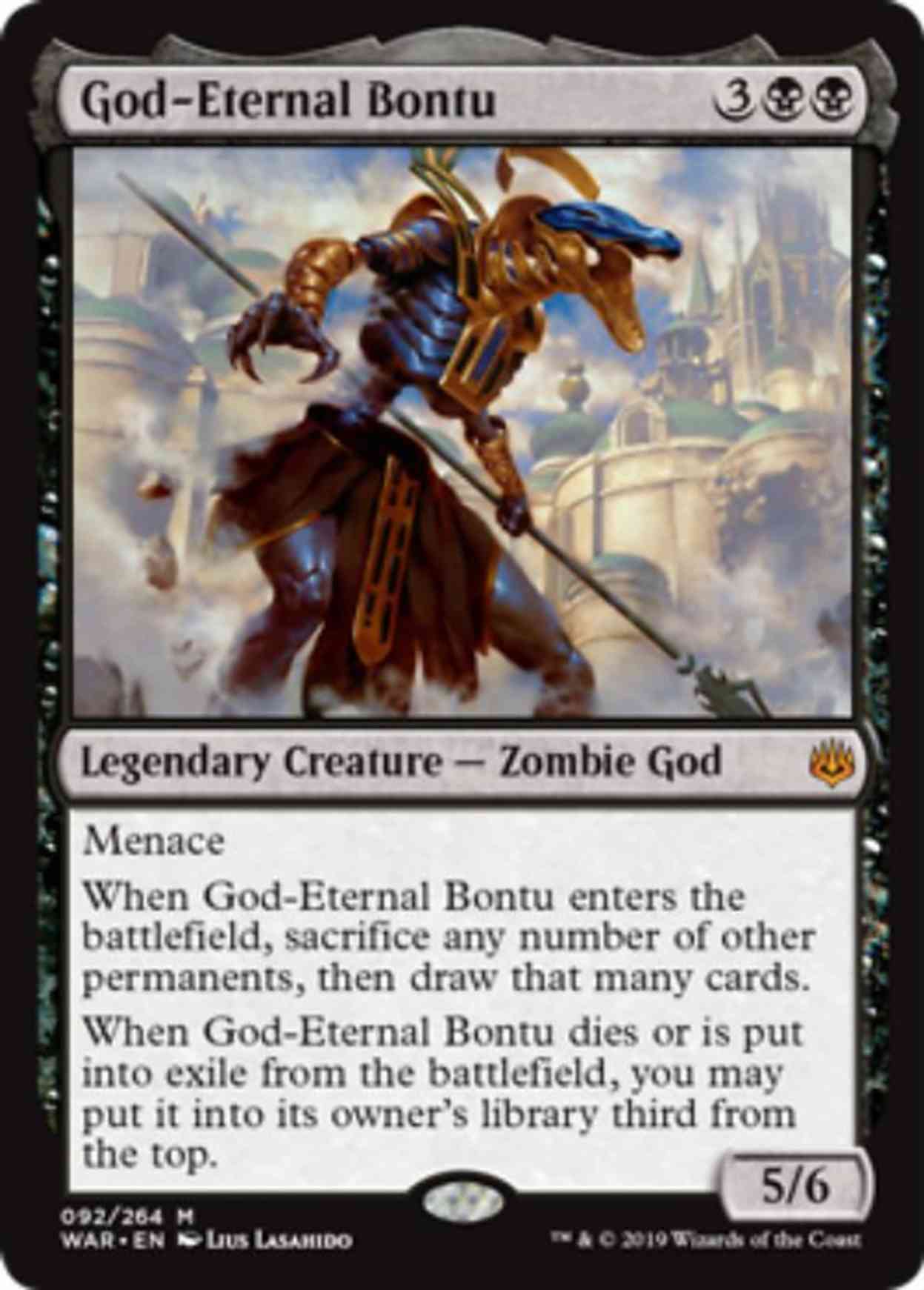 God-Eternal Bontu magic card front