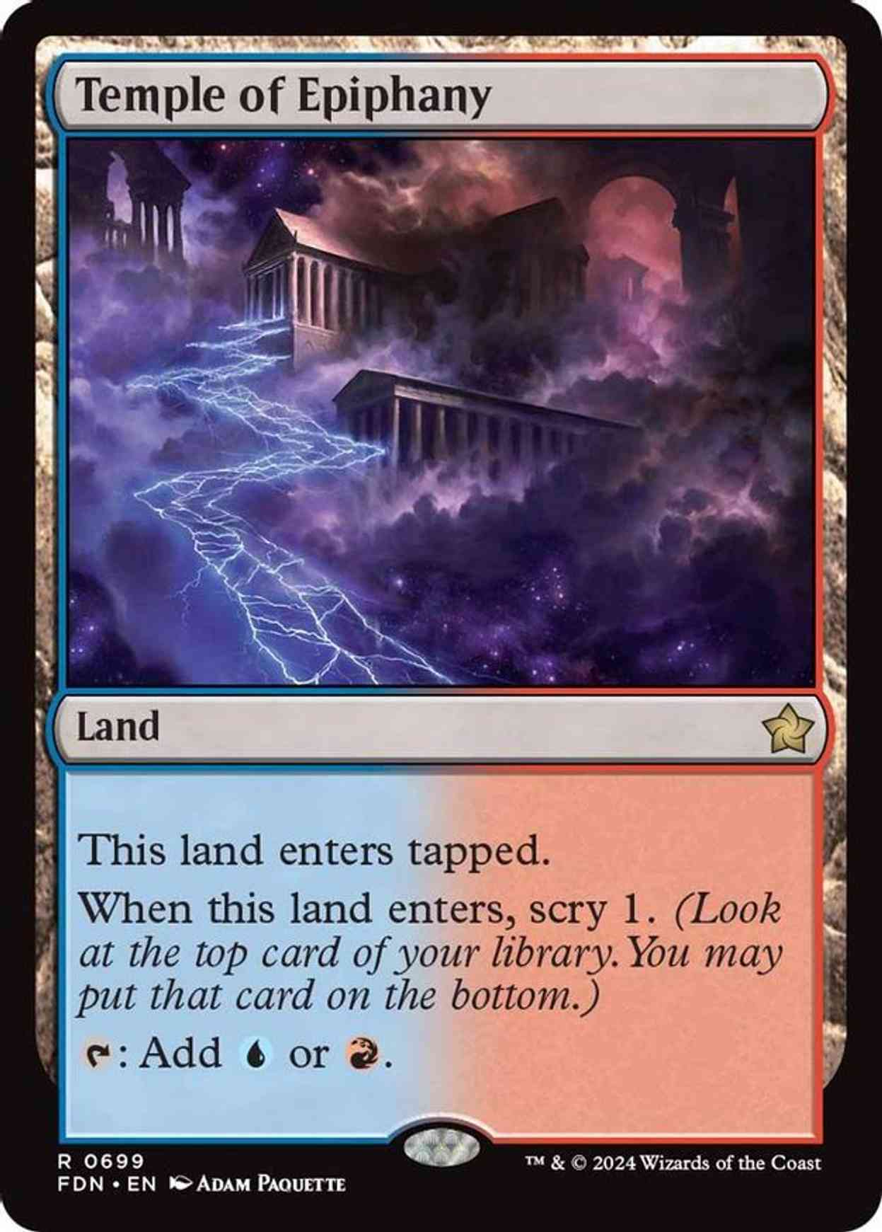 Temple of Epiphany magic card front