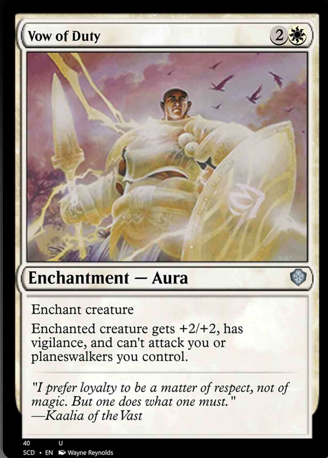 Vow of Duty magic card front