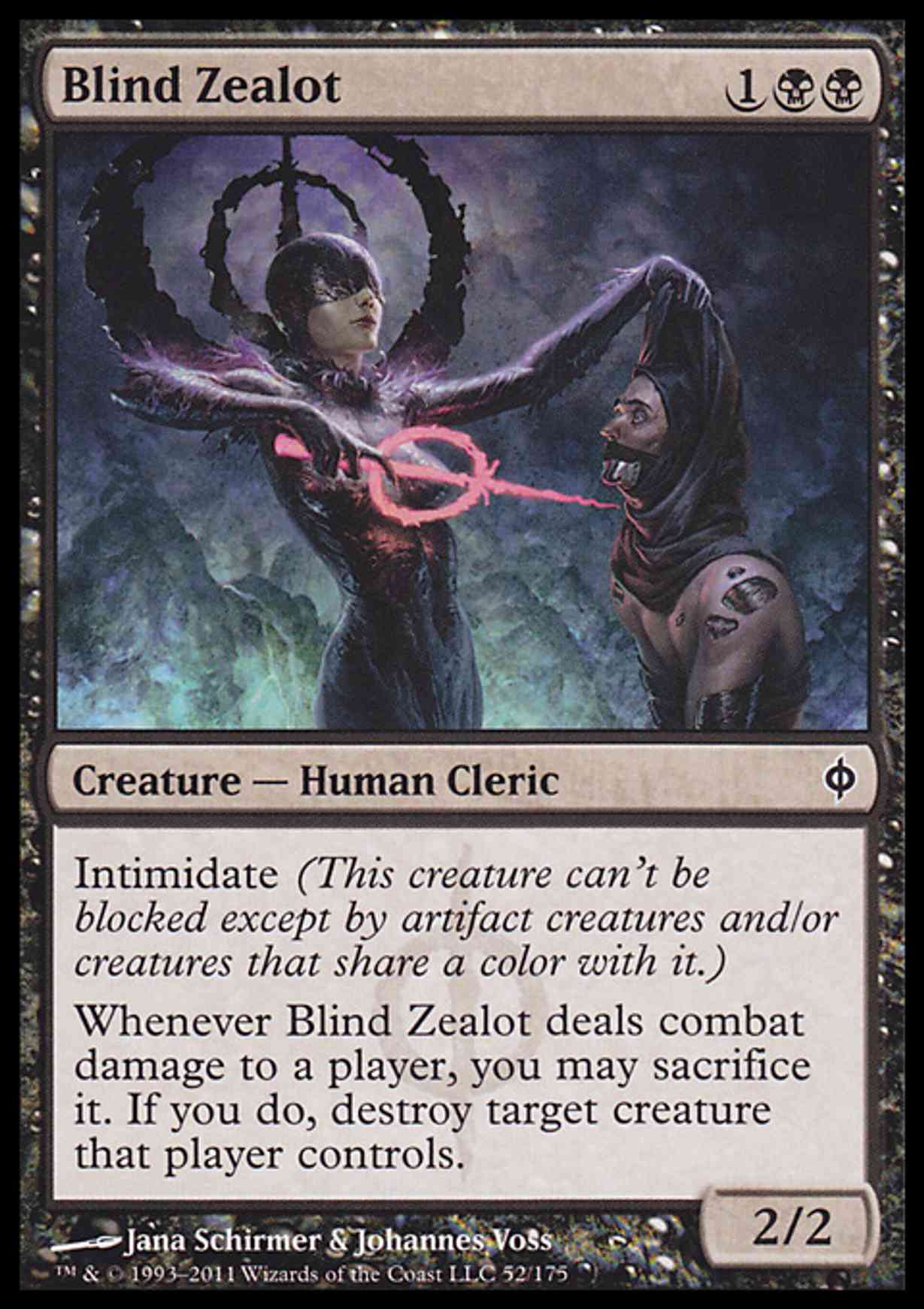 Blind Zealot magic card front
