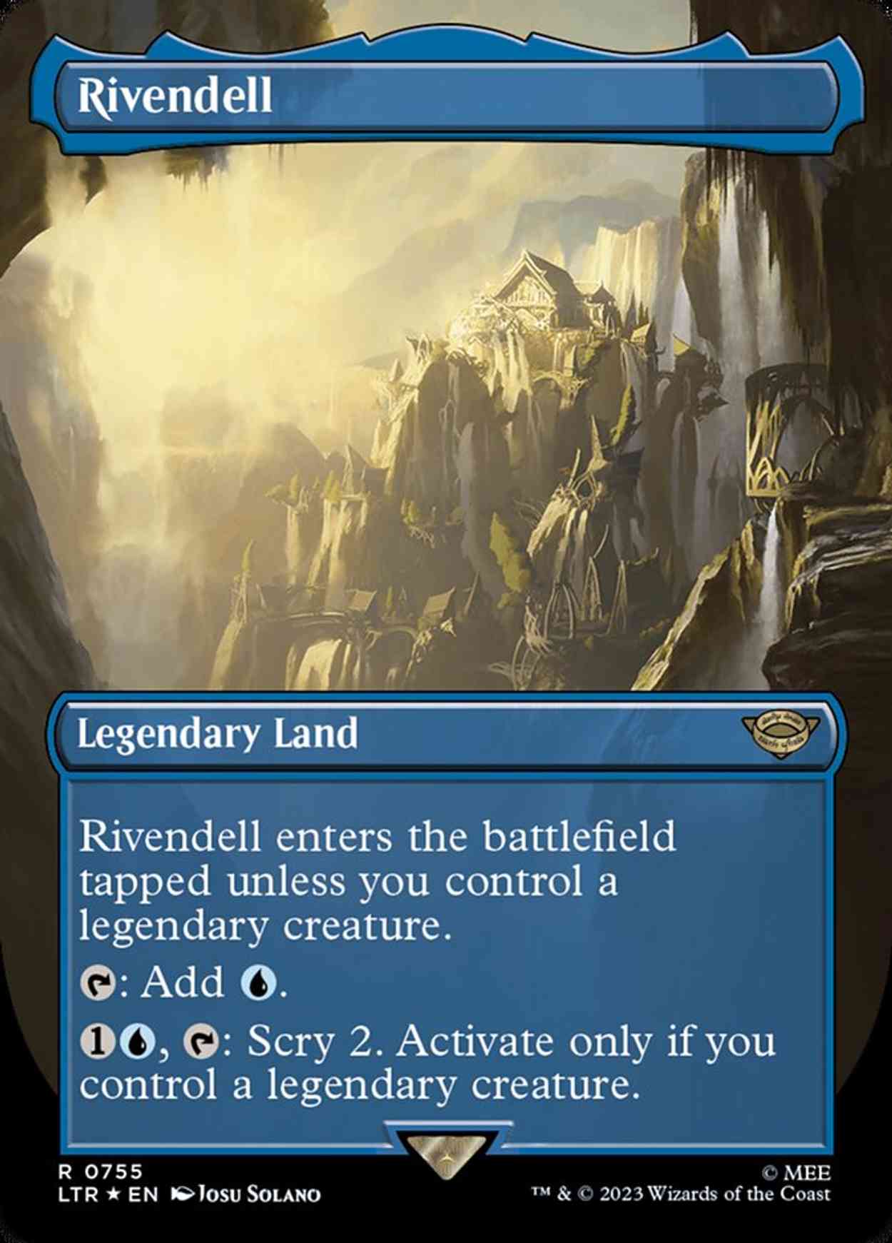 Rivendell (0755) (Borderless) (Surge Foil) magic card front