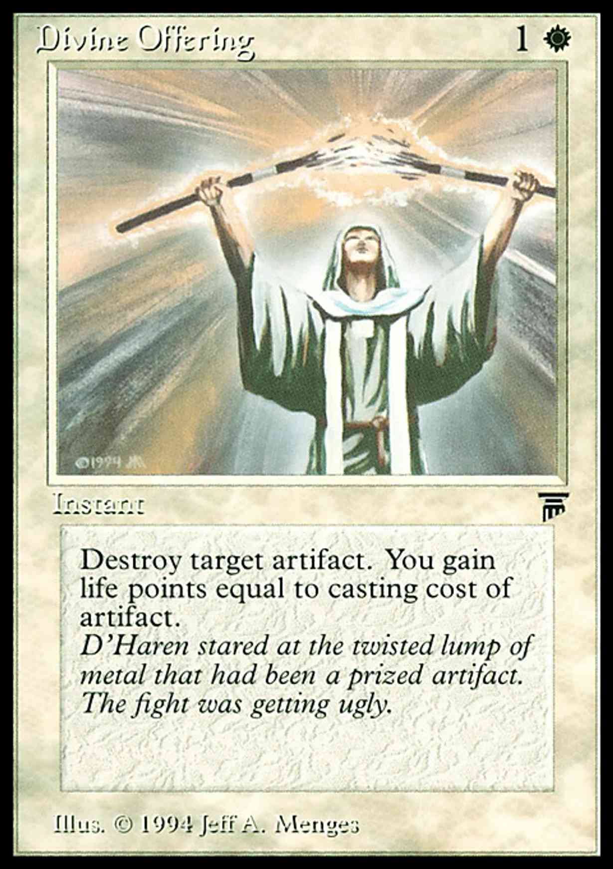 Divine Offering magic card front