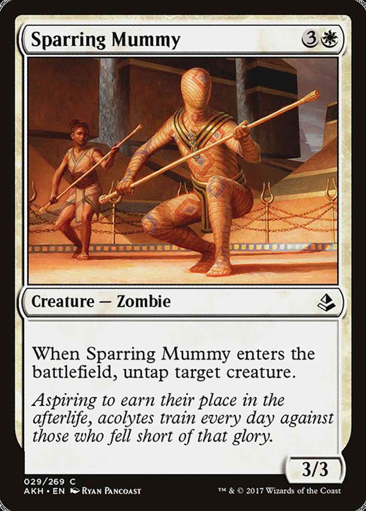 Sparring Mummy magic card front