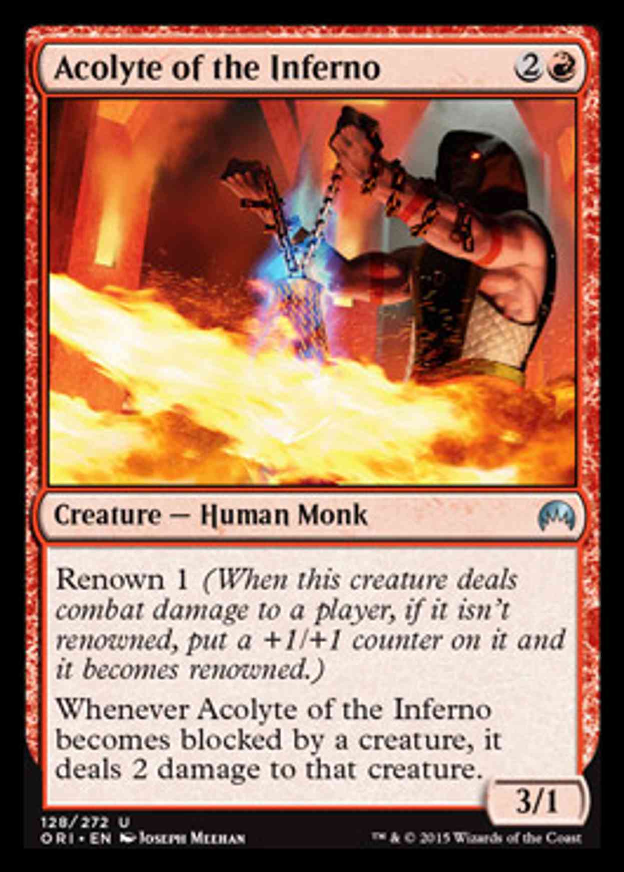 Acolyte of the Inferno magic card front