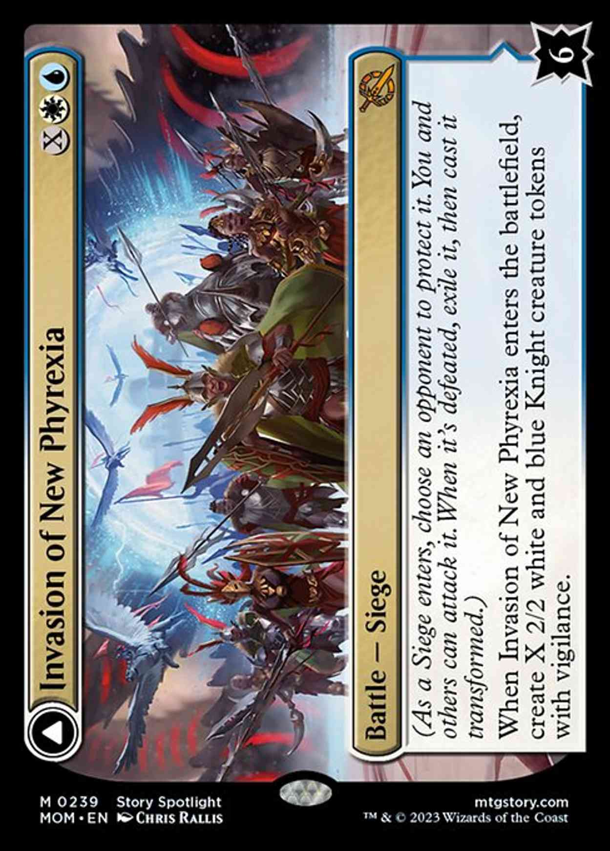Invasion of New Phyrexia magic card front