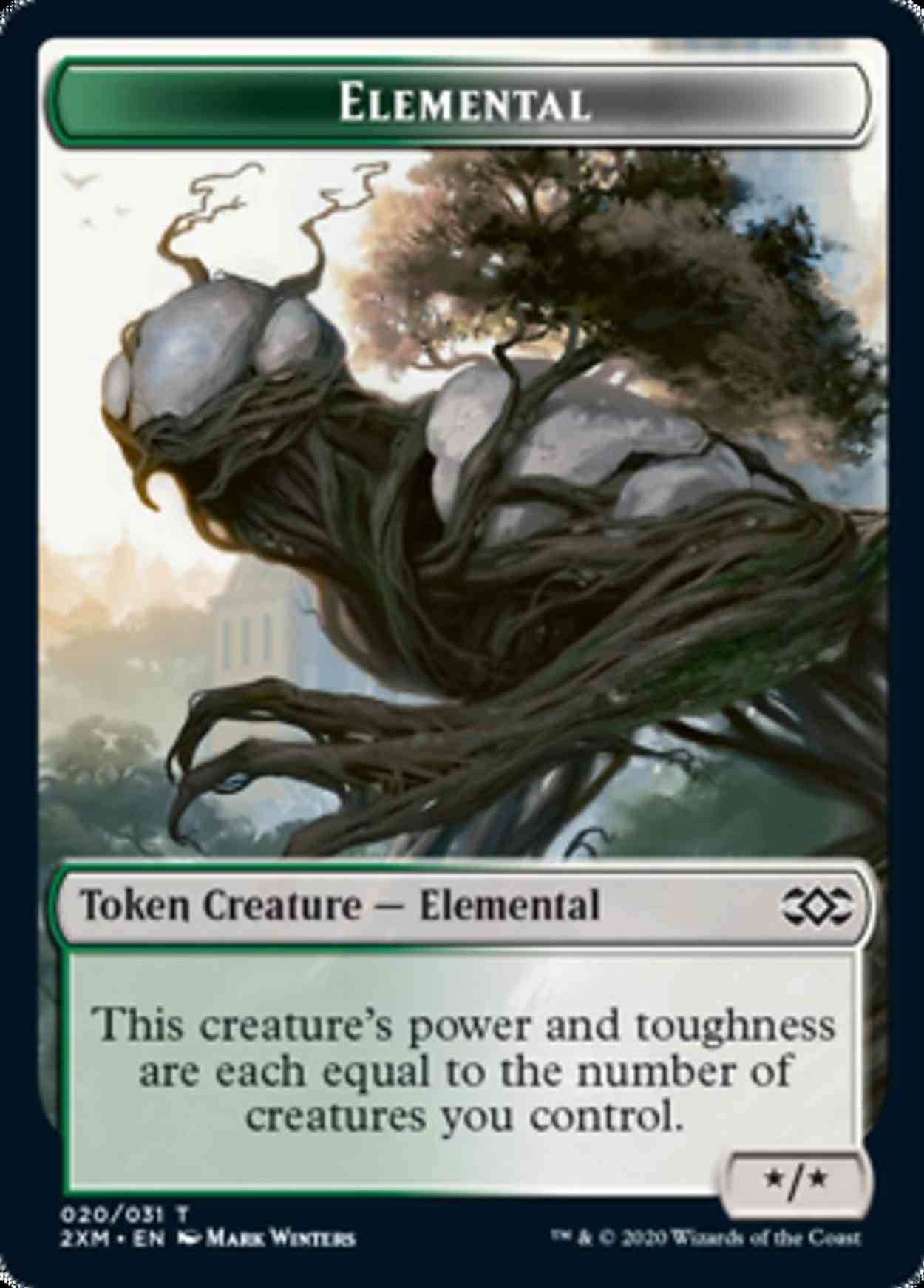 Elemental // Shapeshifter Double-sided Token magic card front