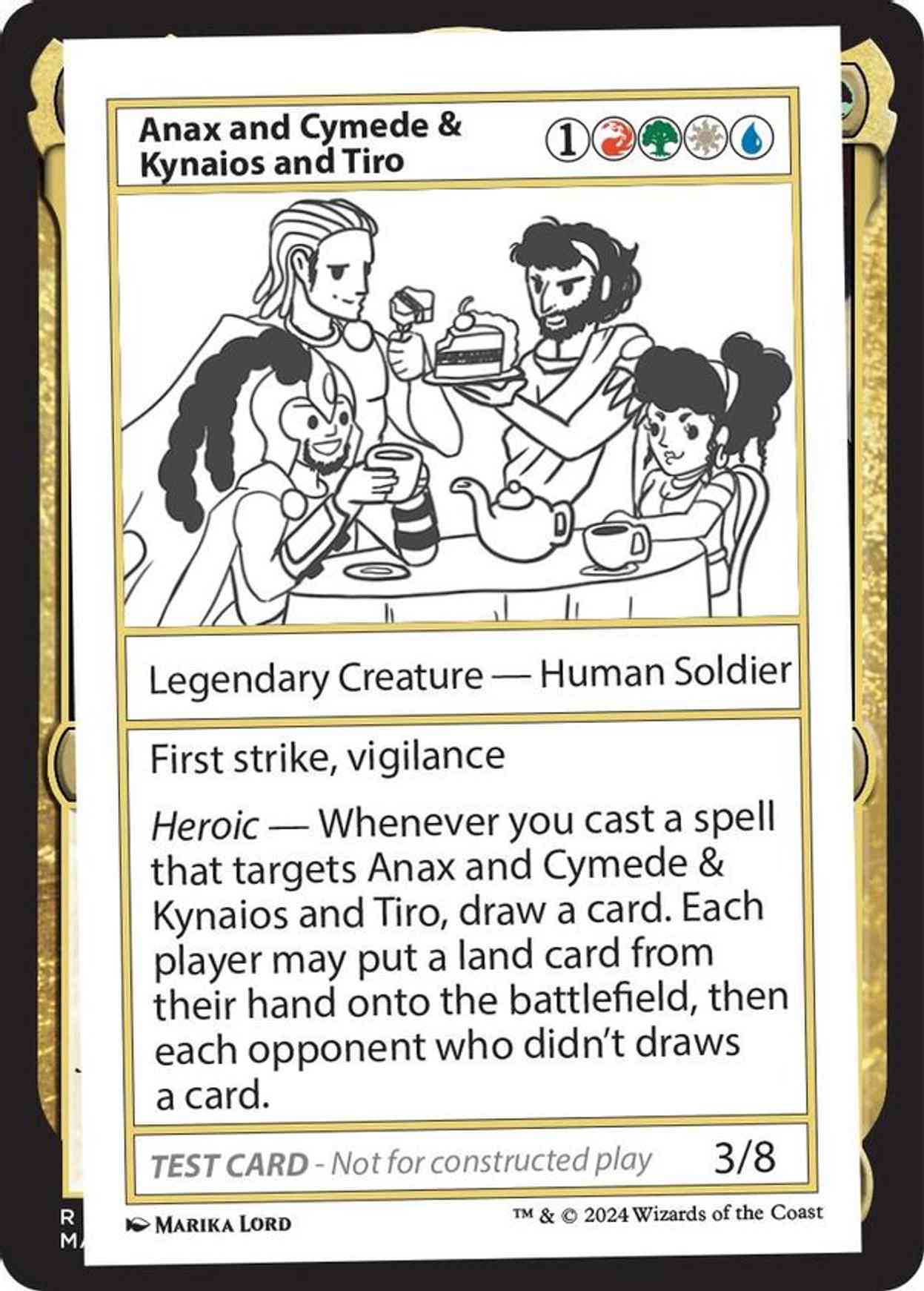 Anax and Cymede & Kynaios and Tiro magic card front