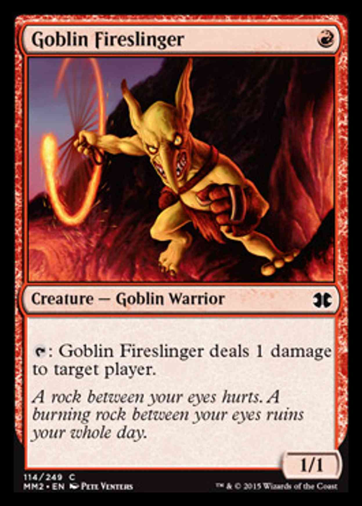 Goblin Fireslinger magic card front
