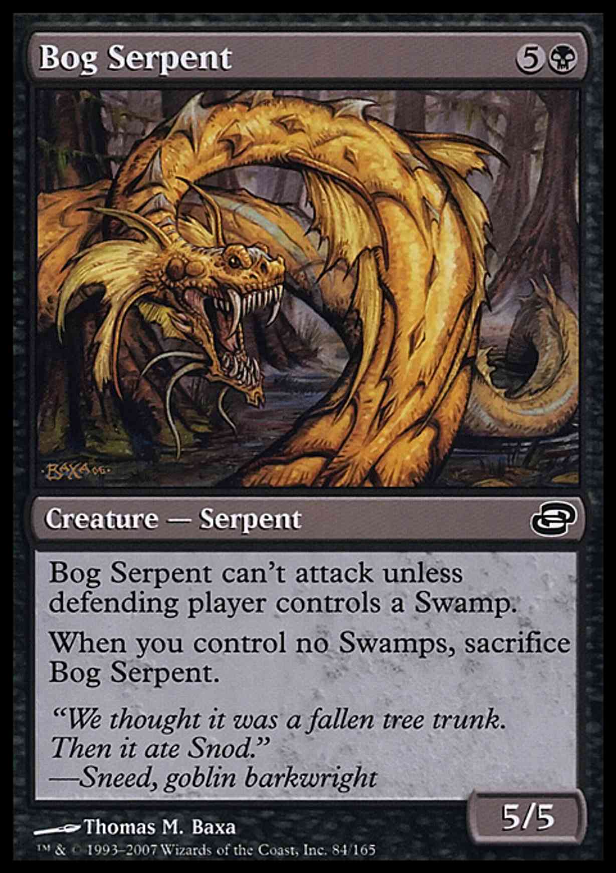 Bog Serpent magic card front