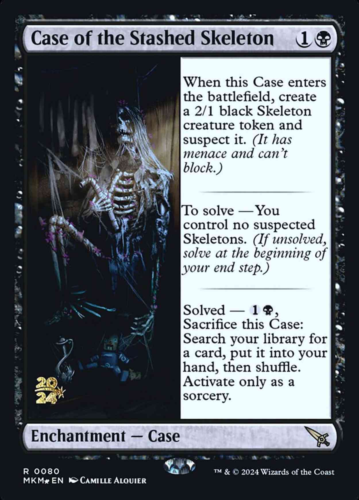 Case of the Stashed Skeleton magic card front