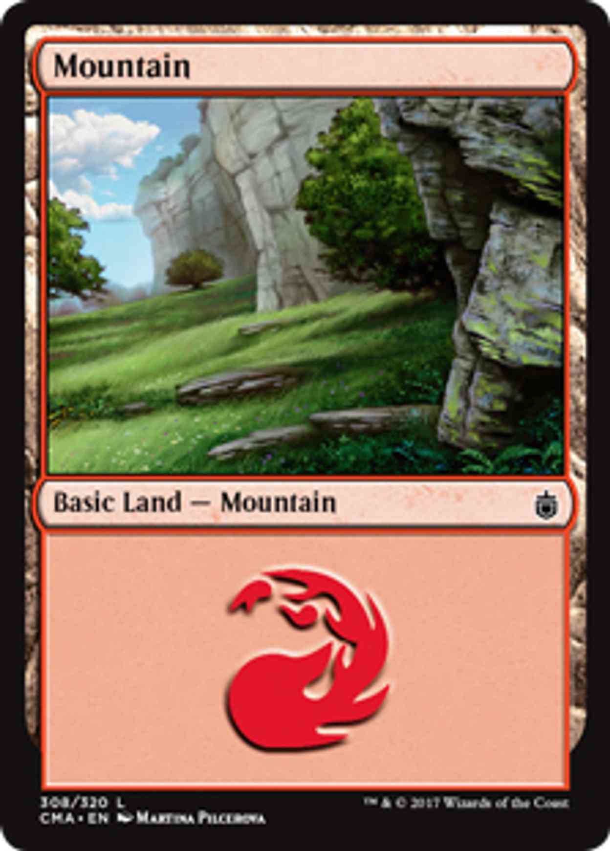 Mountain (308) magic card front