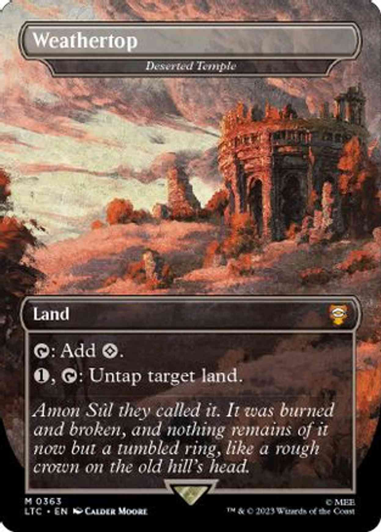 Weathertop - Deserted Temple magic card front