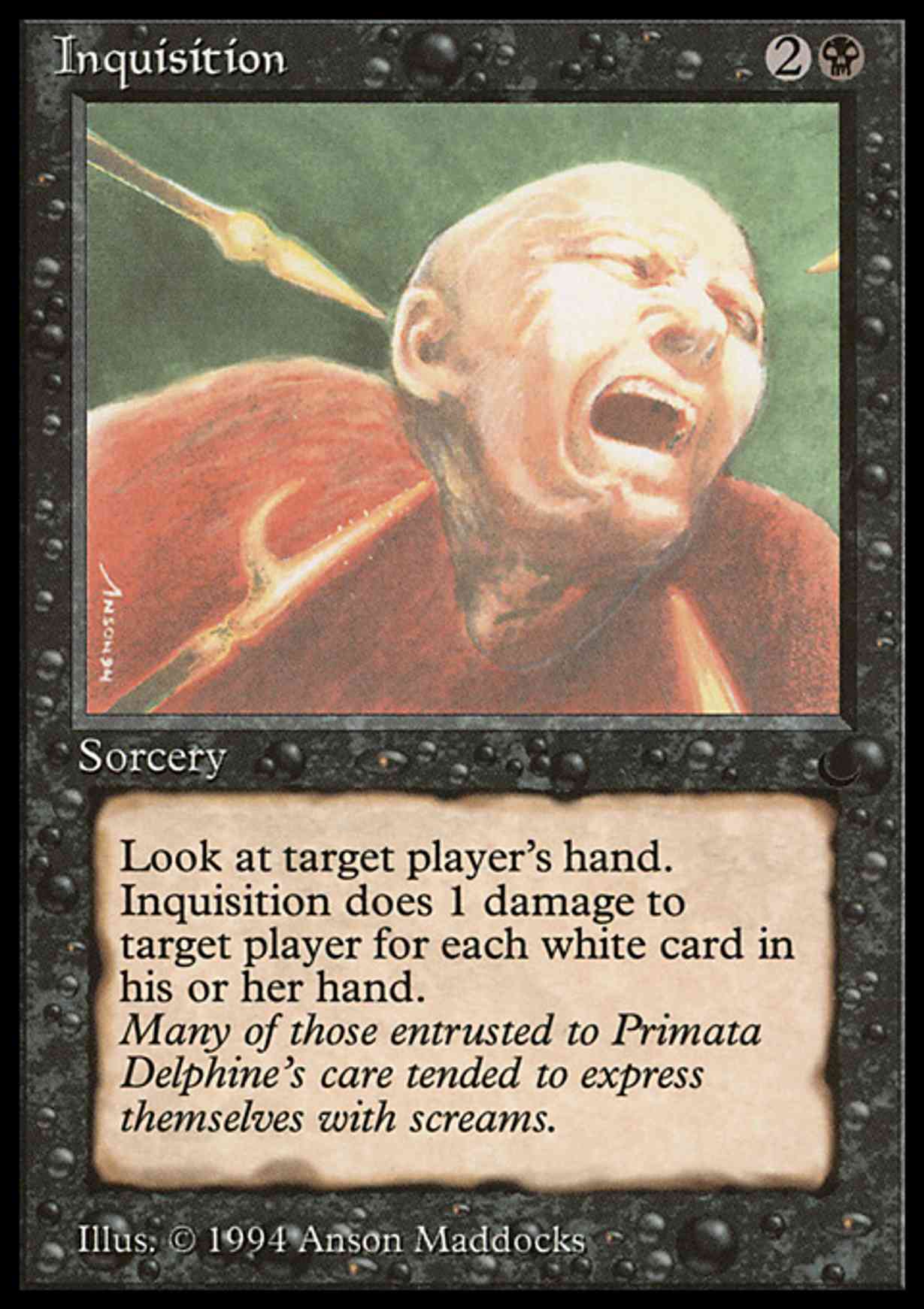 Inquisition magic card front