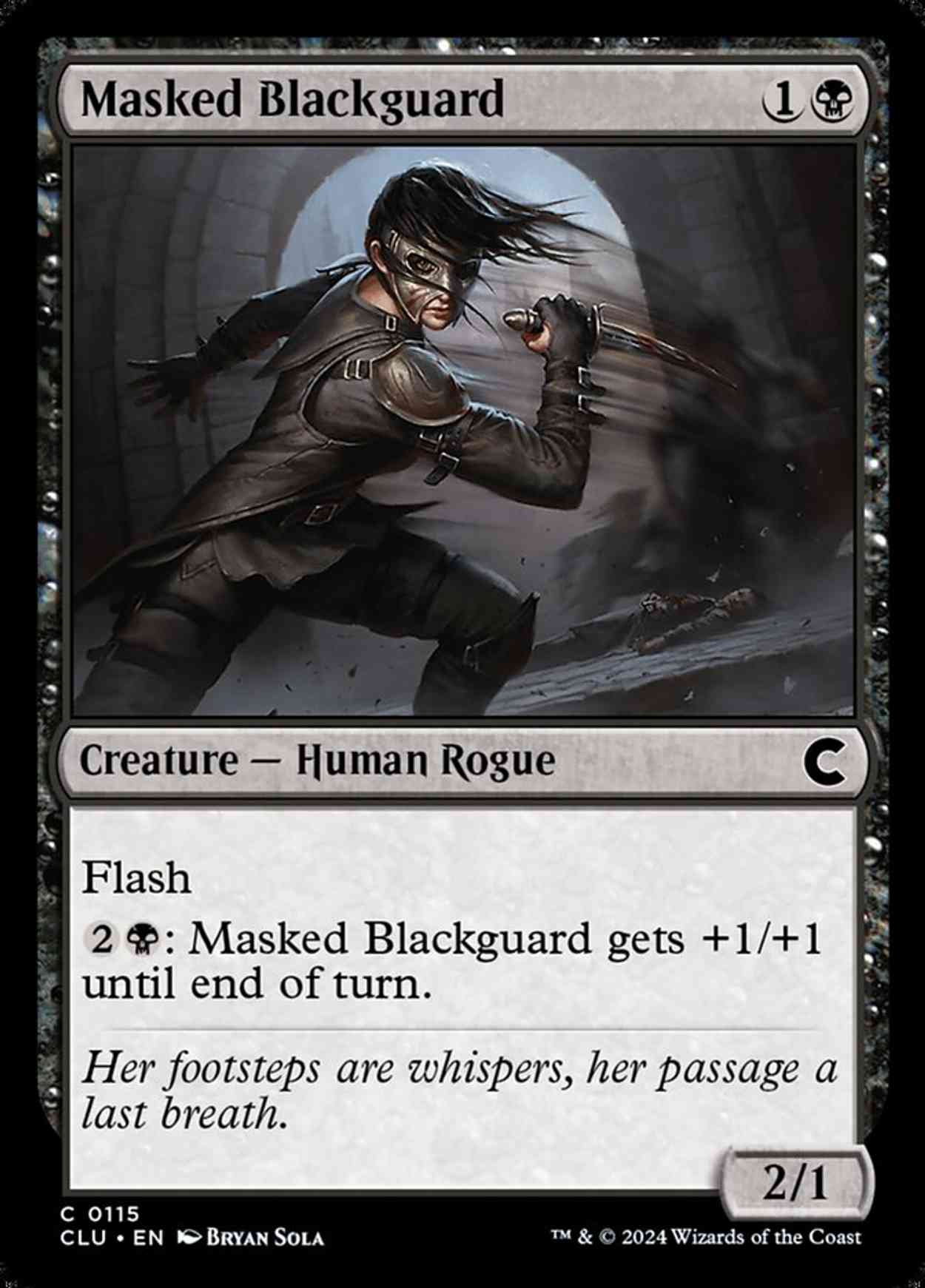Masked Blackguard magic card front