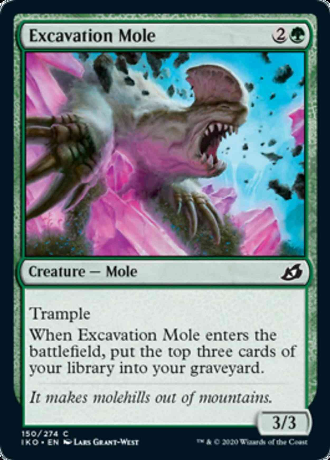 Excavation Mole magic card front