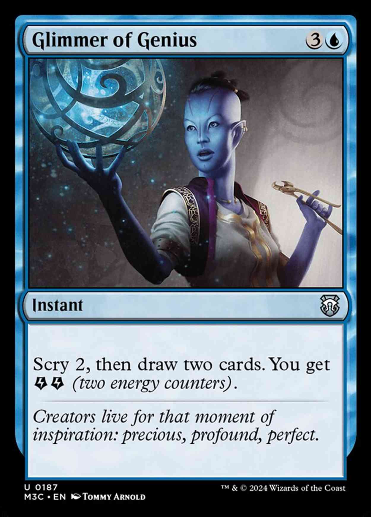 Glimmer of Genius magic card front