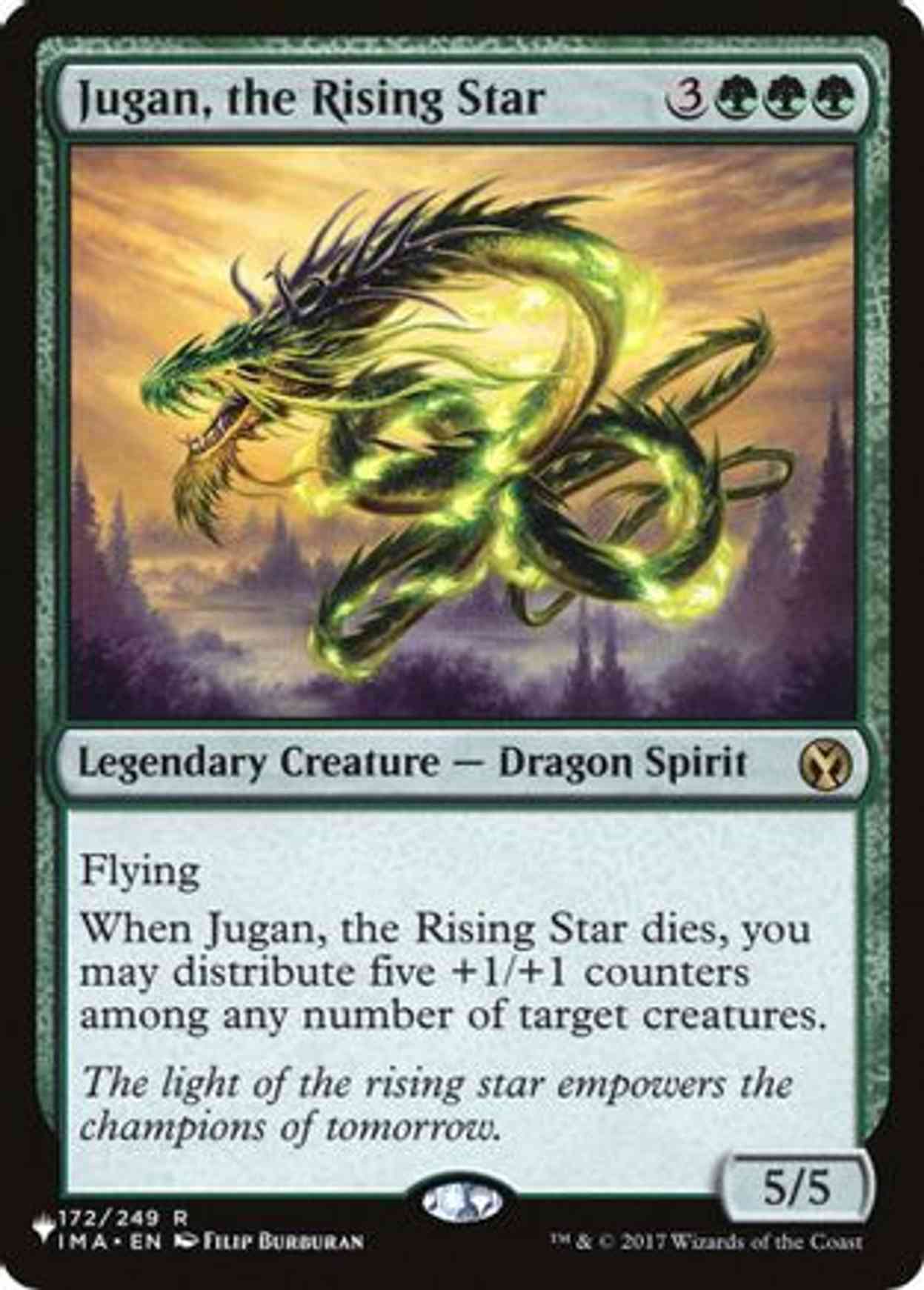 Jugan, the Rising Star magic card front