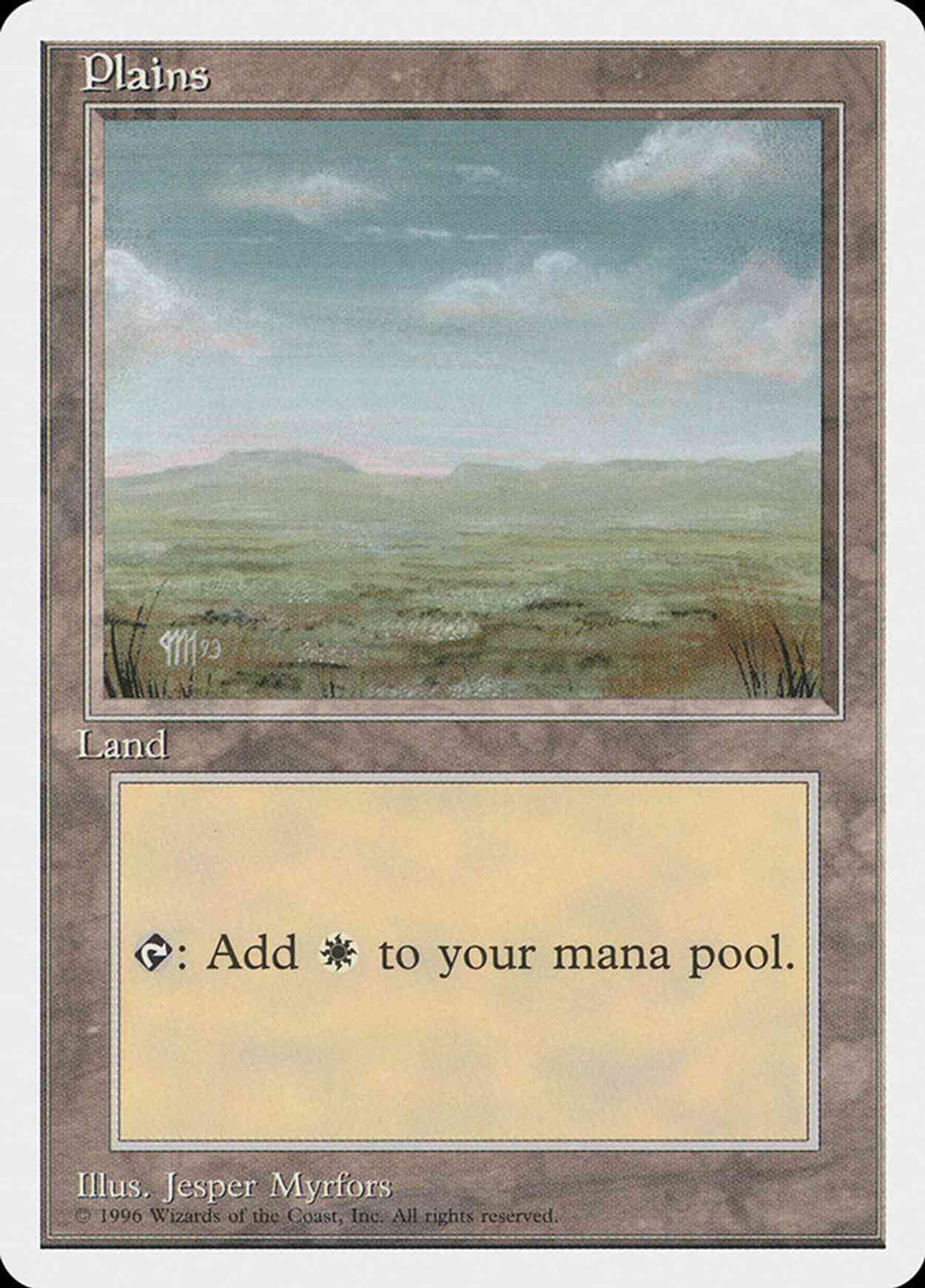 Plains (C) magic card front