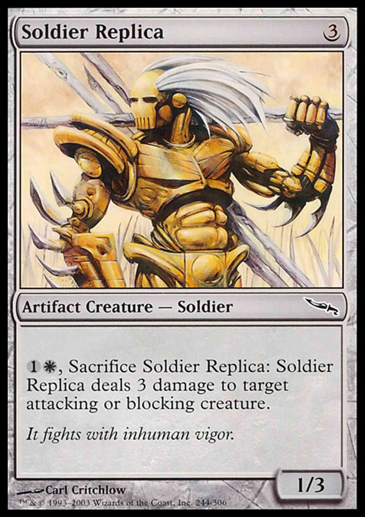 Soldier Replica magic card front