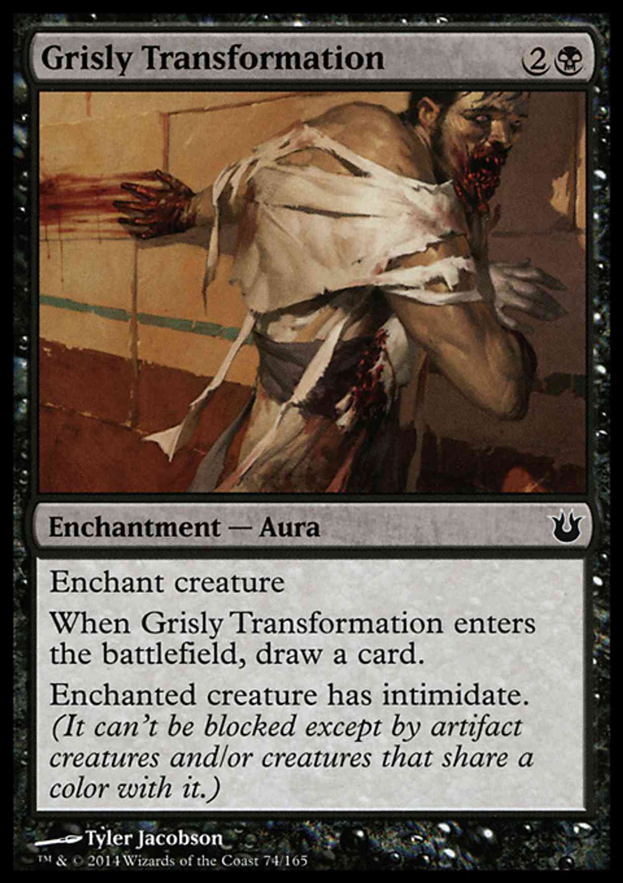 Grisly Transformation magic card front