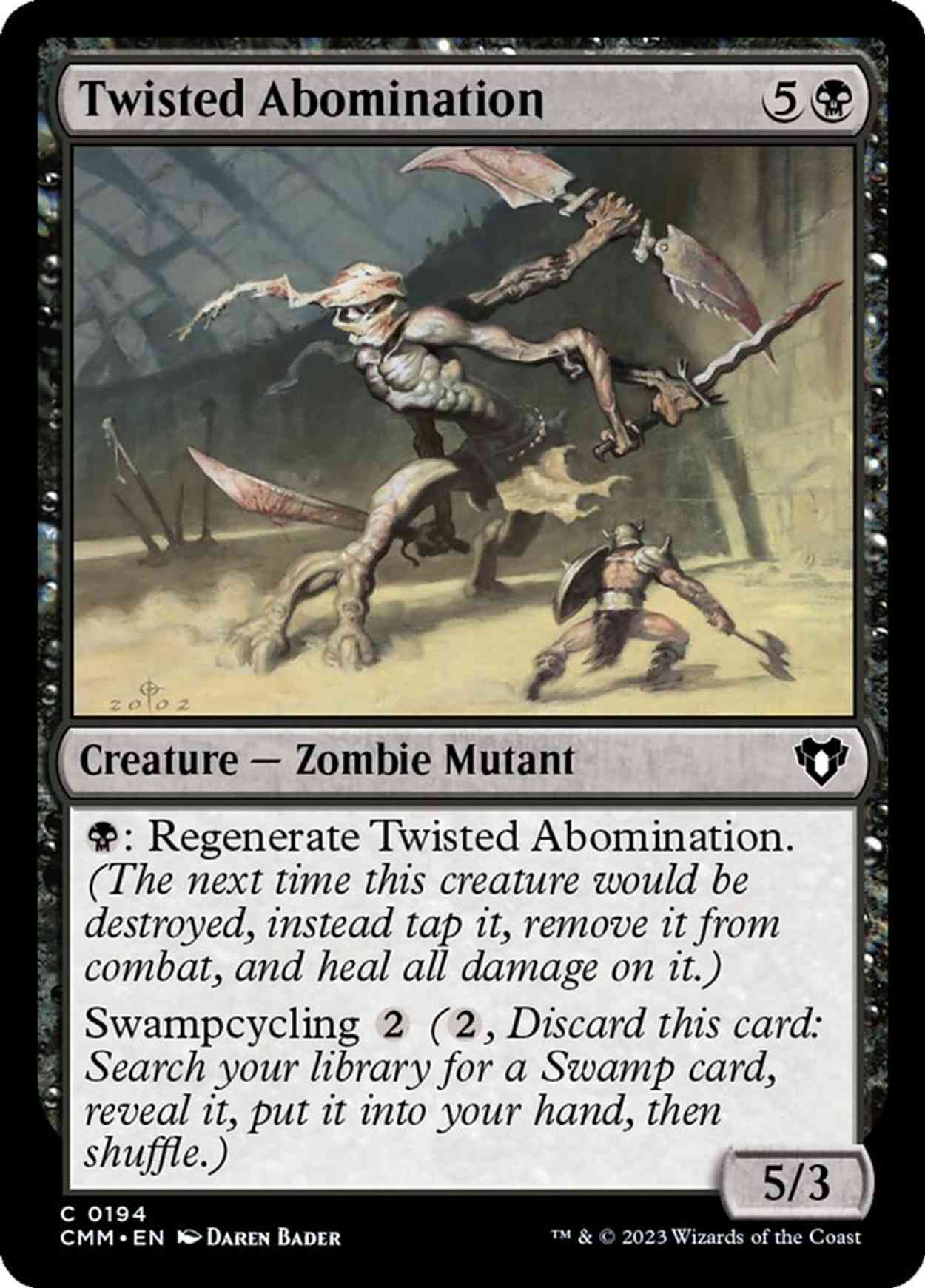 Twisted Abomination magic card front