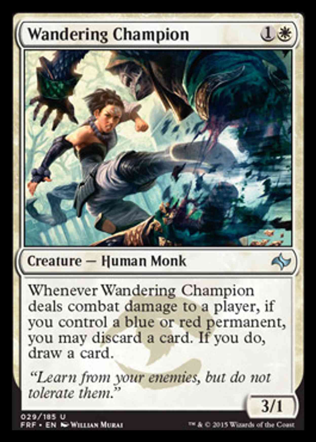 Wandering Champion magic card front