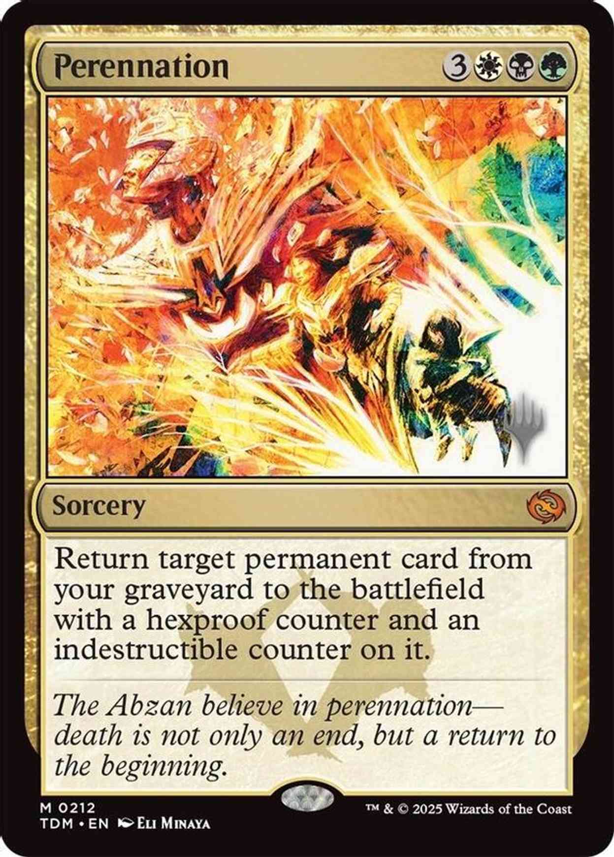 Perennation magic card front