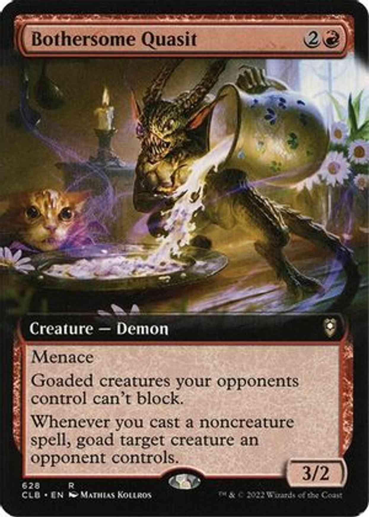 Bothersome Quasit (Extended Art) magic card front