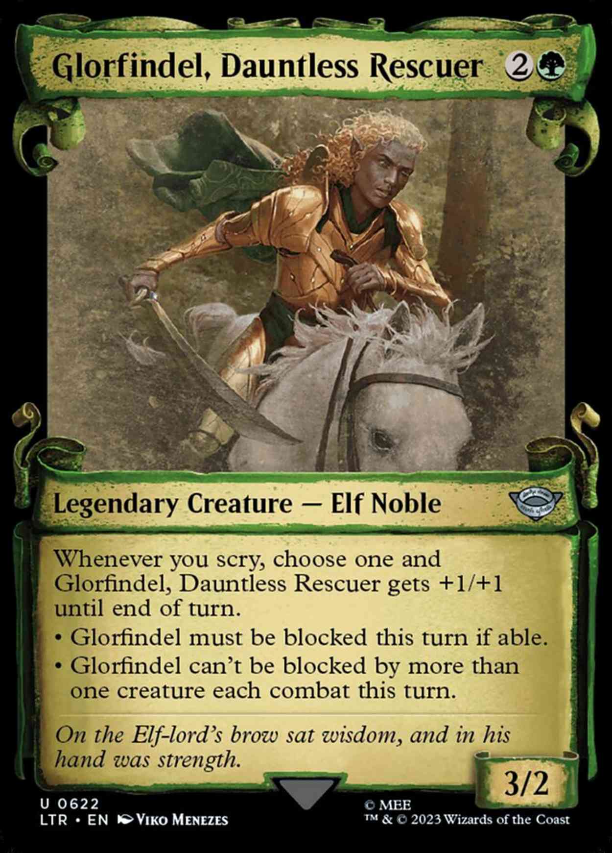 Glorfindel, Dauntless Rescuer (Showcase Scrolls) magic card front