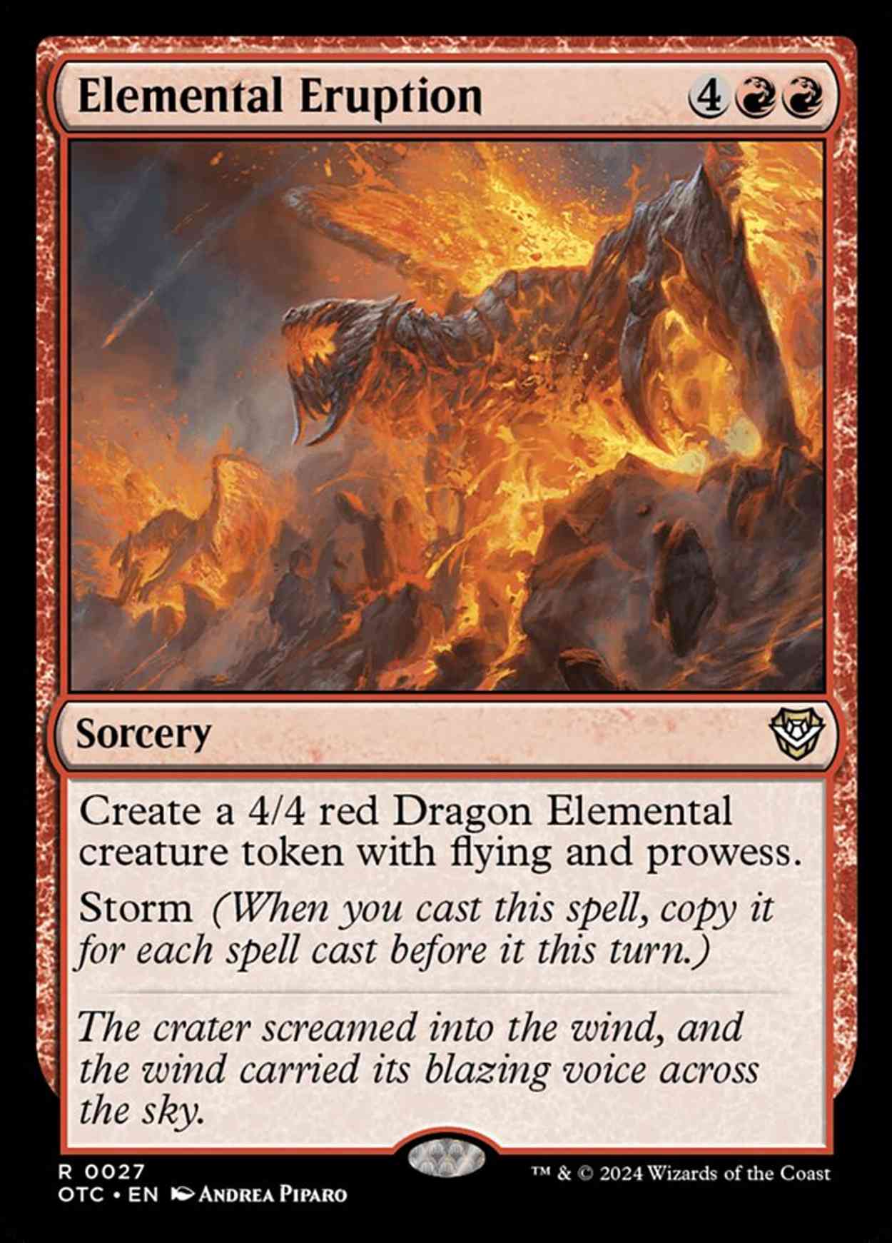 Elemental Eruption magic card front