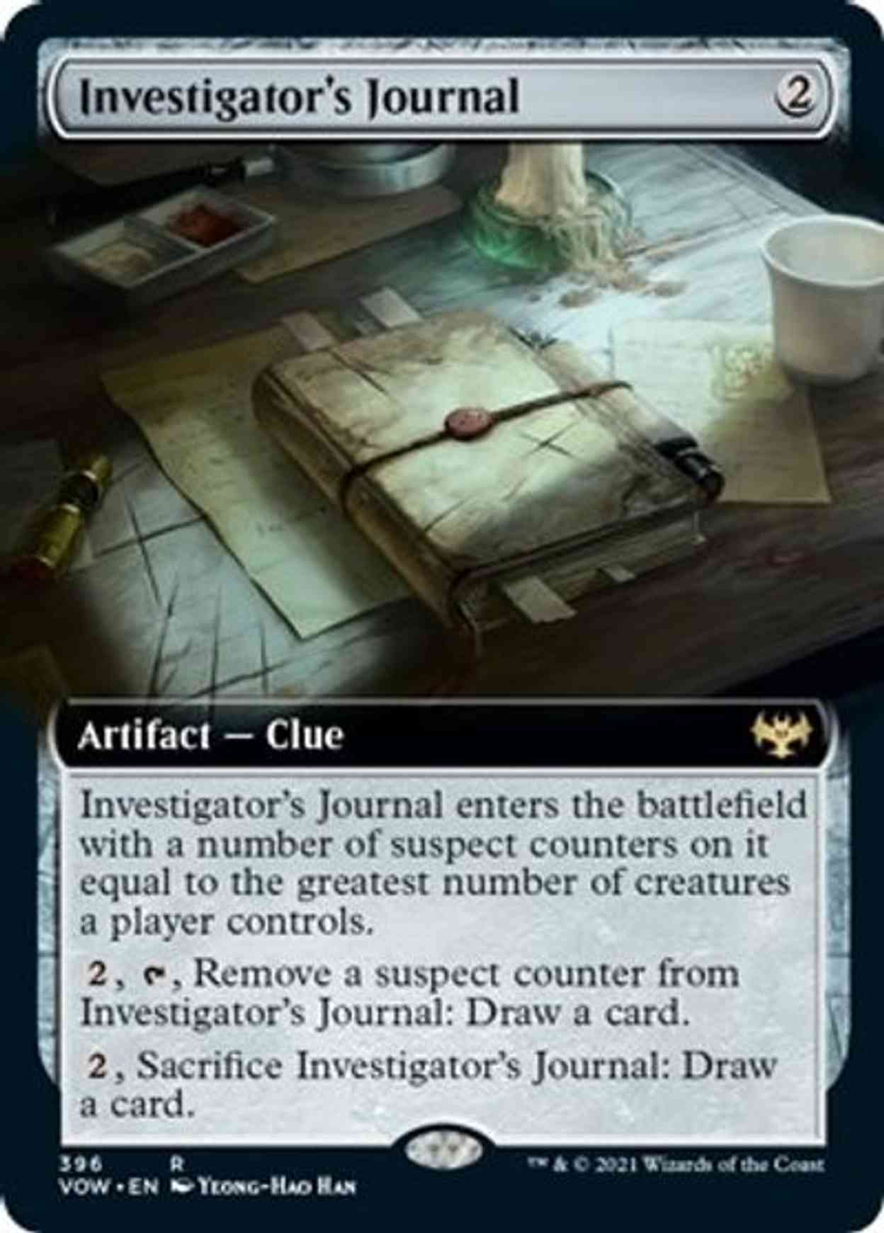 Investigator's Journal (Extended Art) magic card front