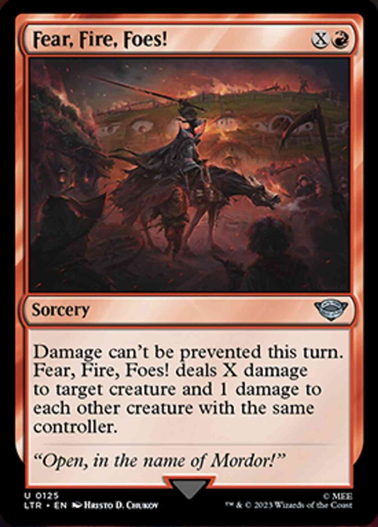 Fear, Fire, Foes! magic card front