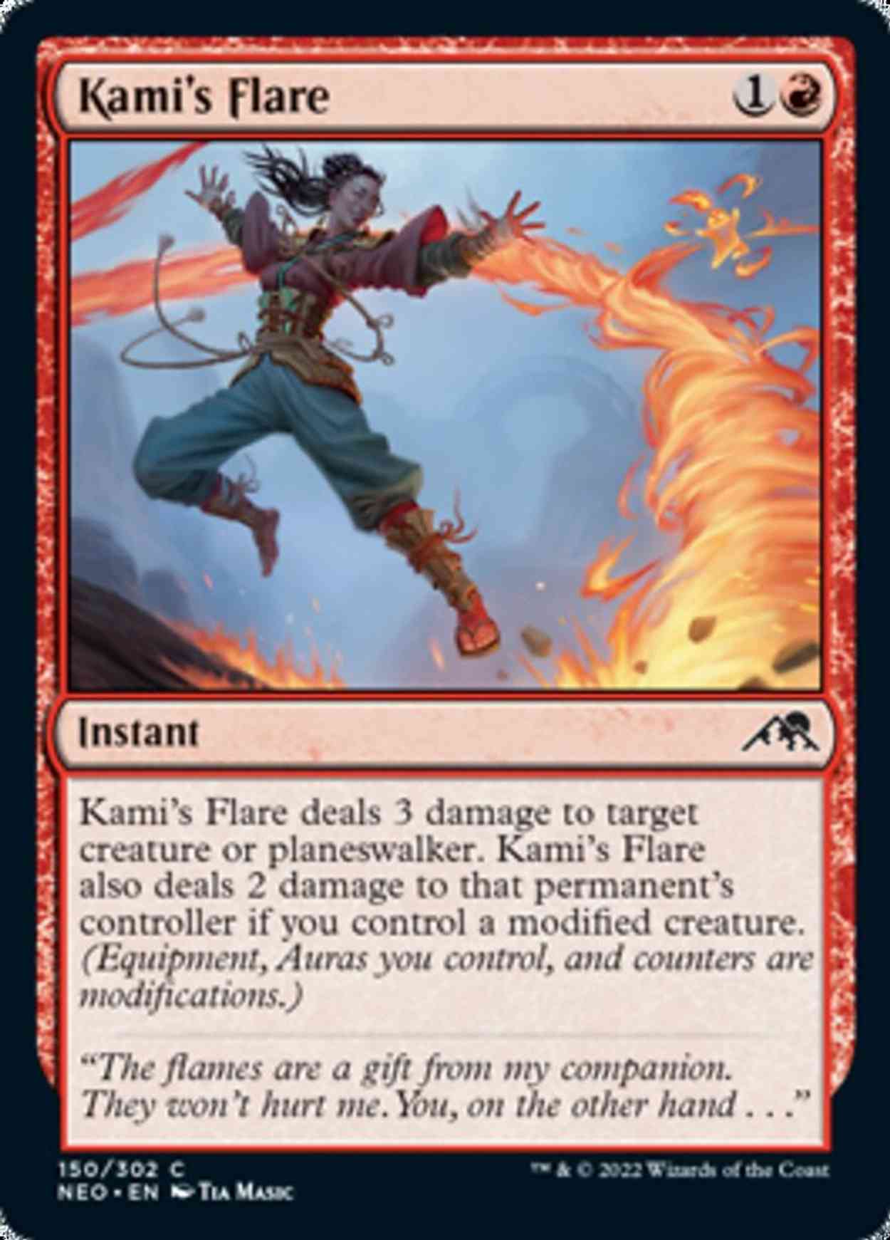 Kami's Flare magic card front